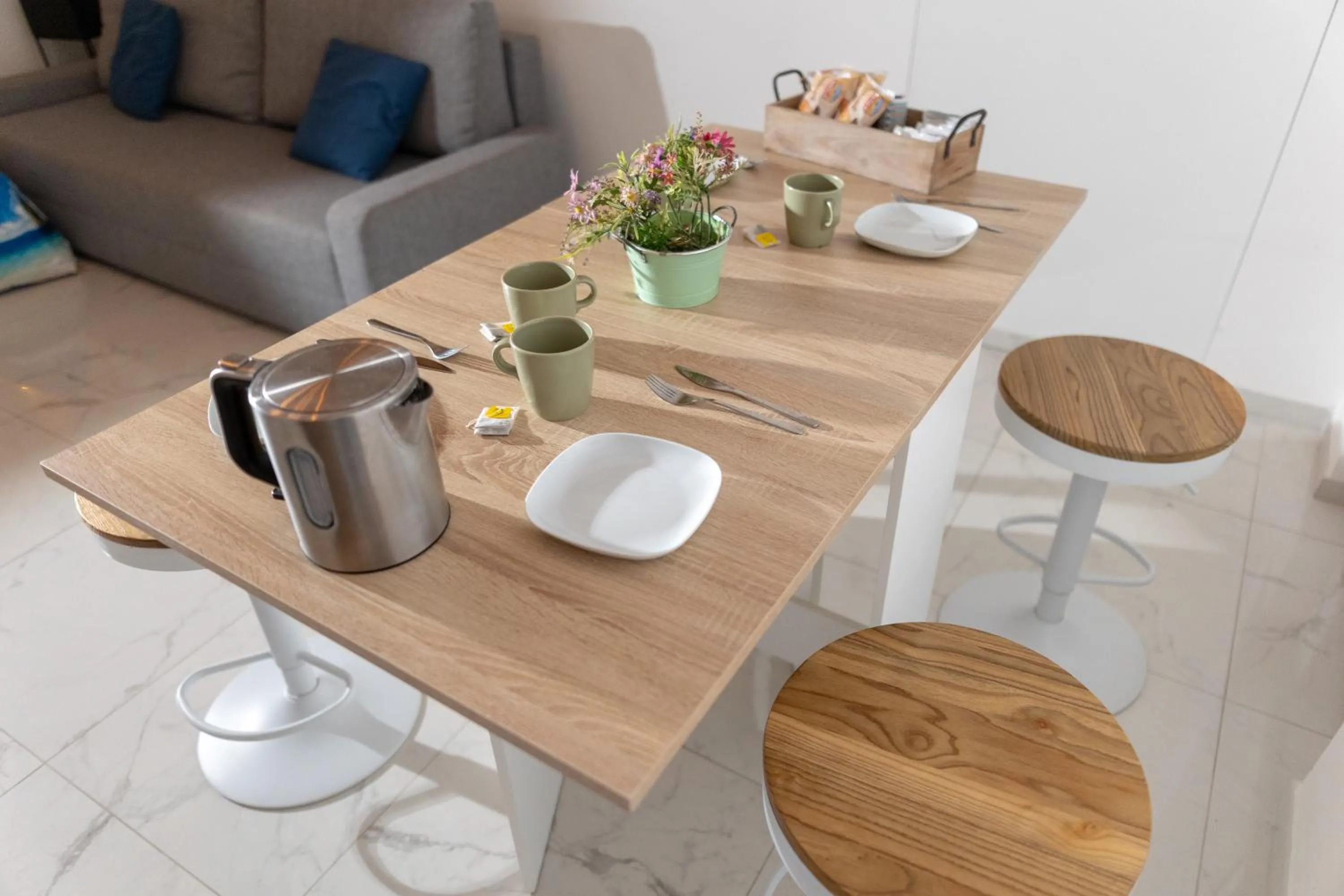Coffee/tea facilities in extra luxury apartment salerno center