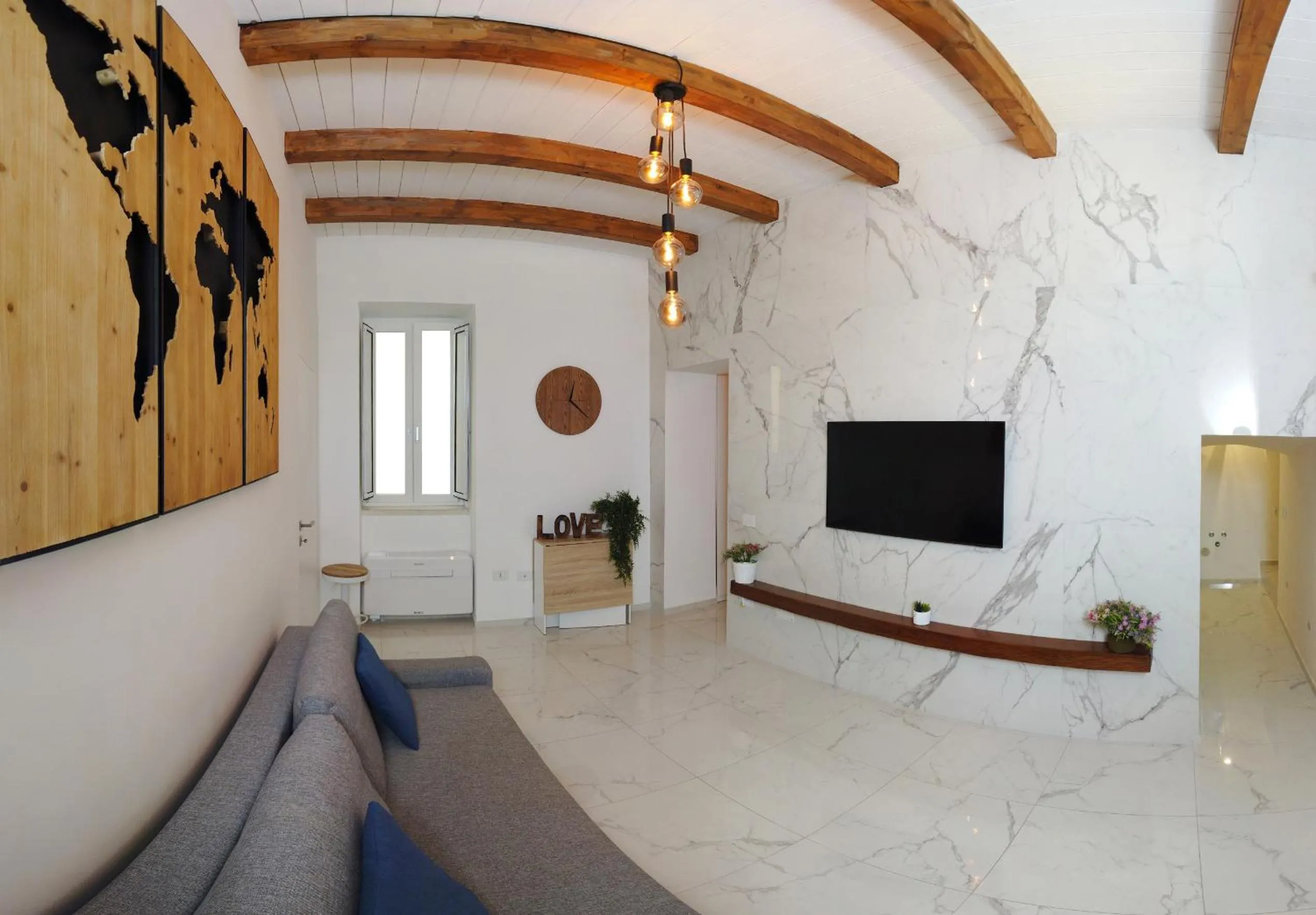Living room in extra luxury apartment salerno center