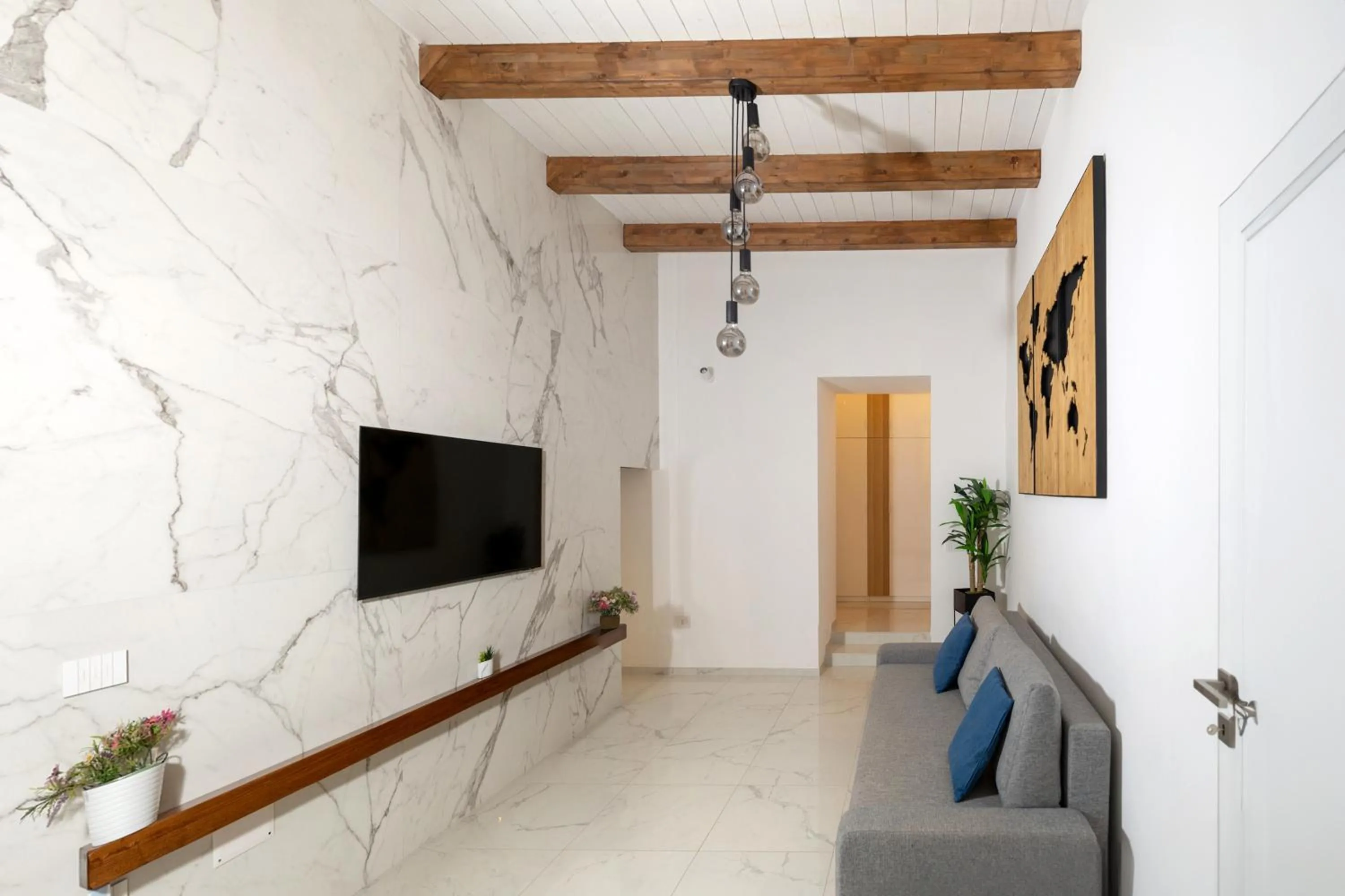 Living room in extra luxury apartment salerno center