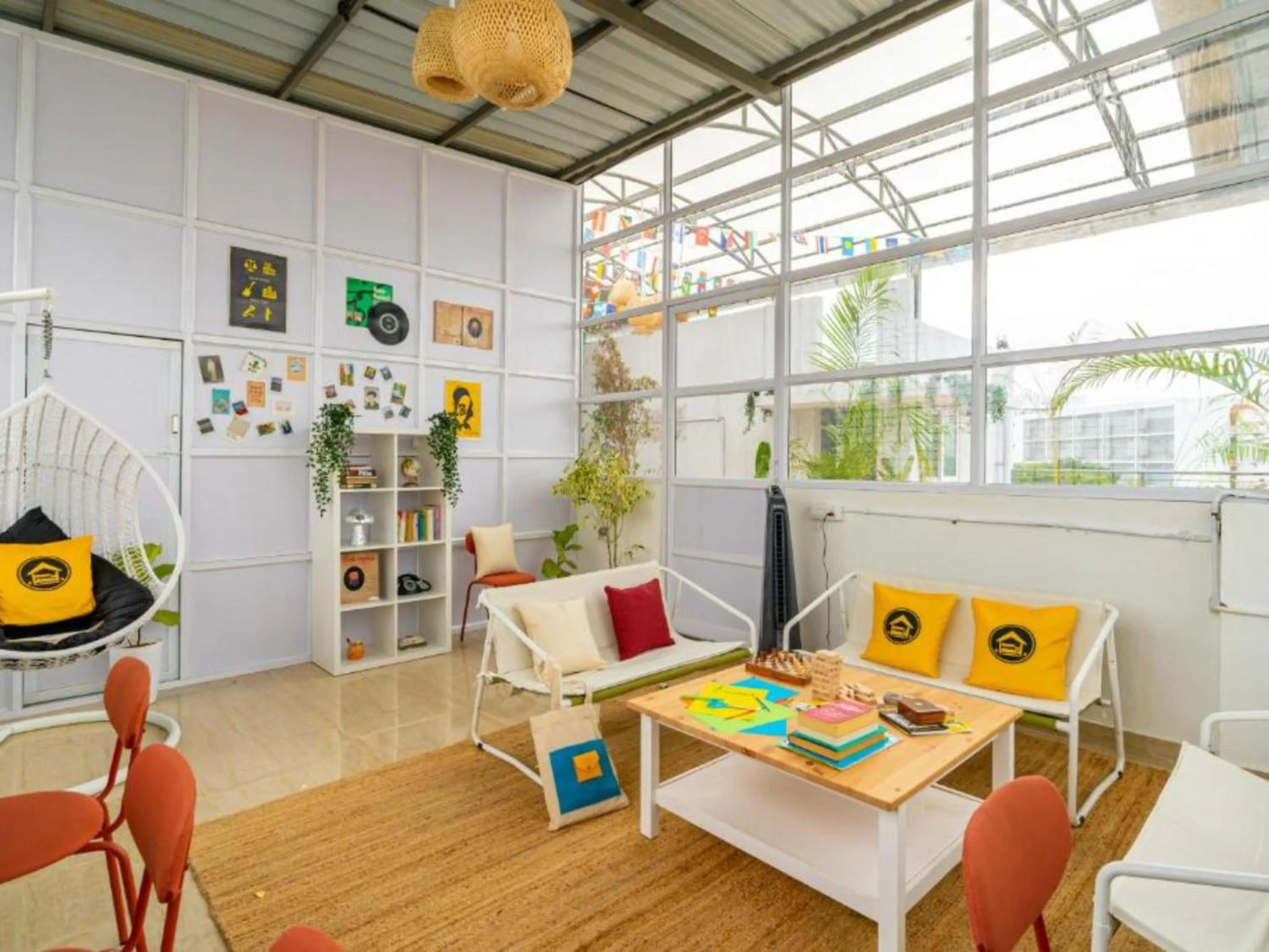 Living room in The Hosteller Bangalore, Koramangala
