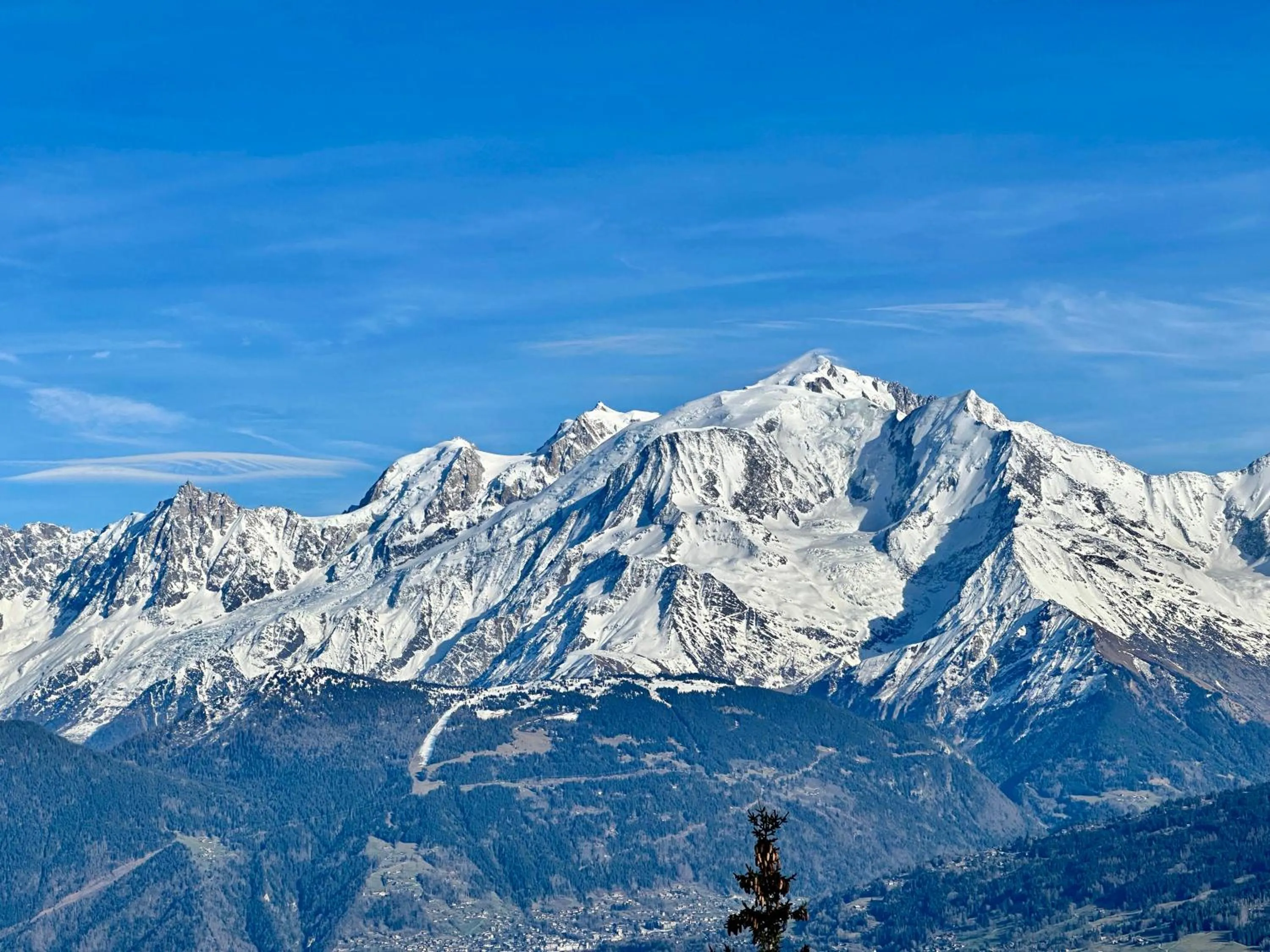 Mountain view in Le Chalet Hôtel Cordon Adults Only