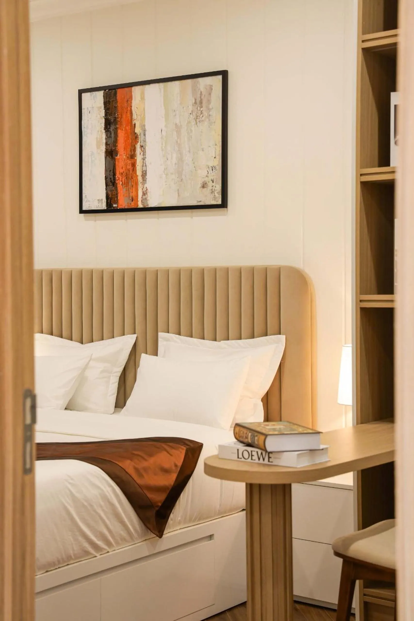 Bed in Otis Soho Saigon Balcony Apartment