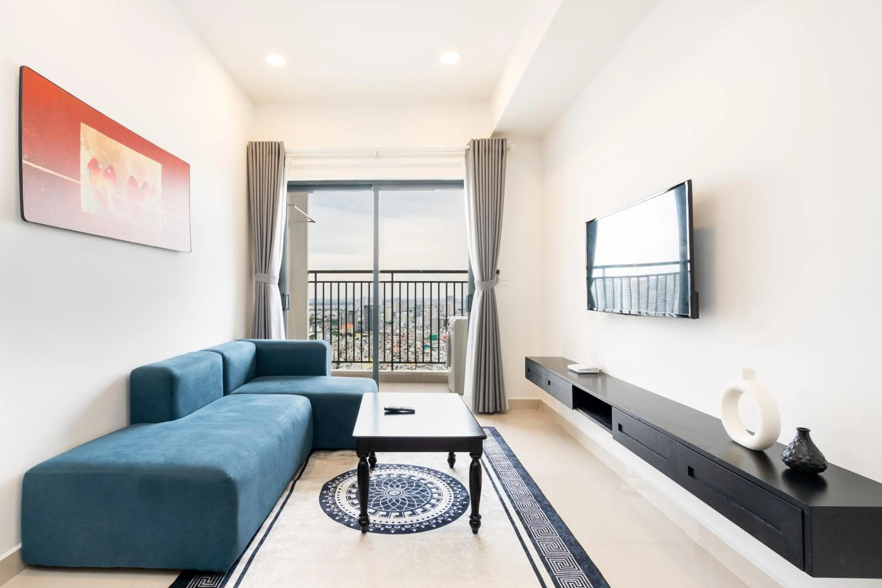 TV and multimedia in Otis Soho Saigon Balcony Apartment