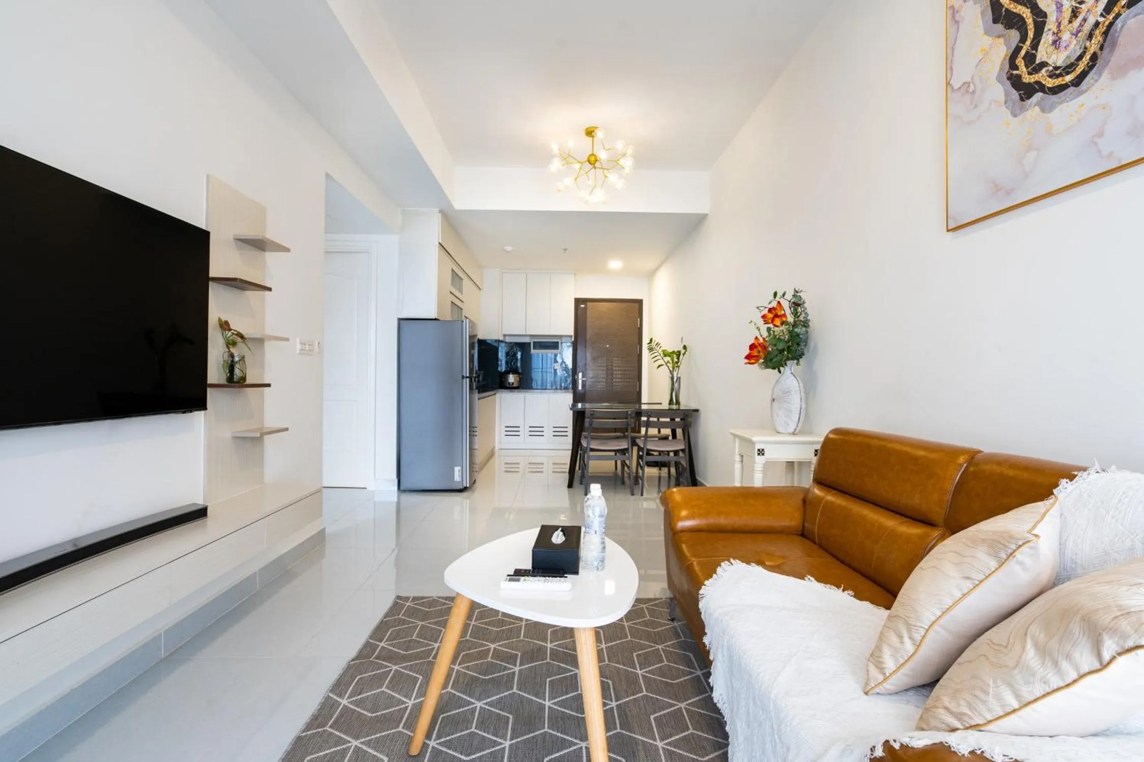 TV and multimedia in Otis Soho Saigon Balcony Apartment