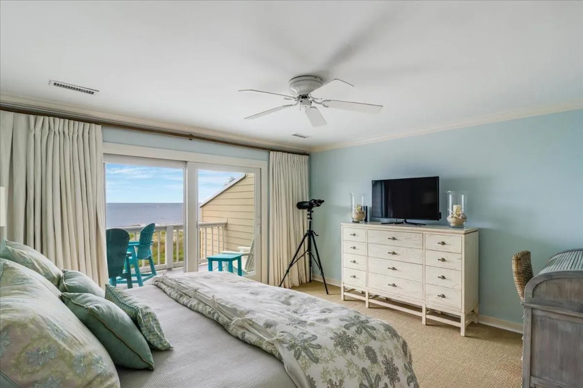 Bedroom, Bed in Beach Club Villa 30 - Coastal Oceanfront! Pool! Walkout!