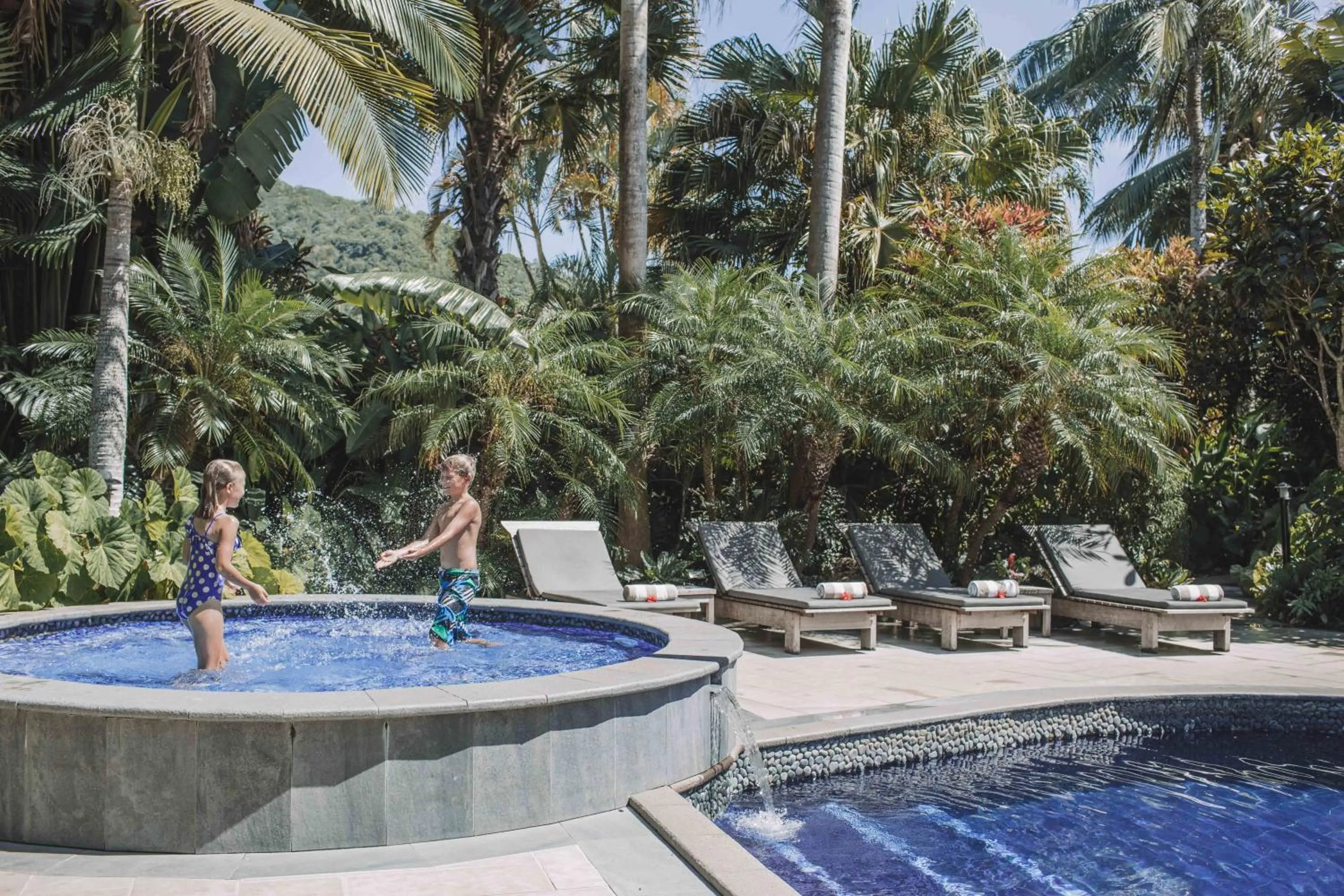 Pool view in Pacific Resort Rarotonga