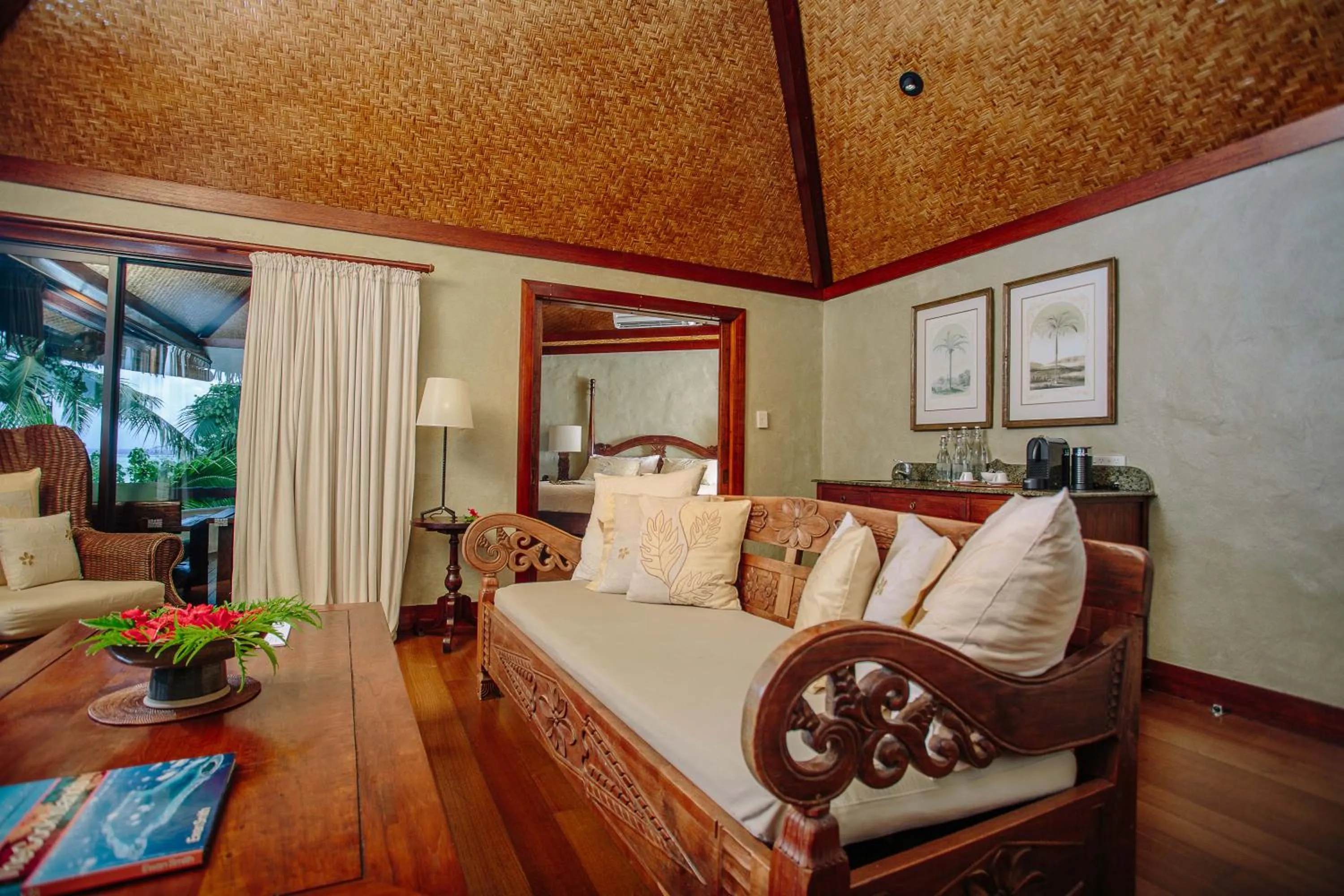 Living room in Pacific Resort Aitutaki - Adults Only