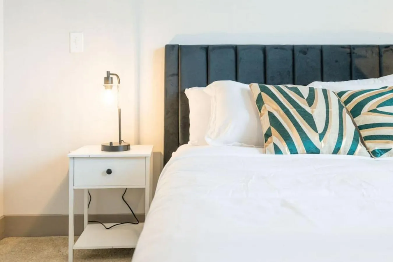 Bedroom in Charming 1-BD Retreat Tranquil Zionsville