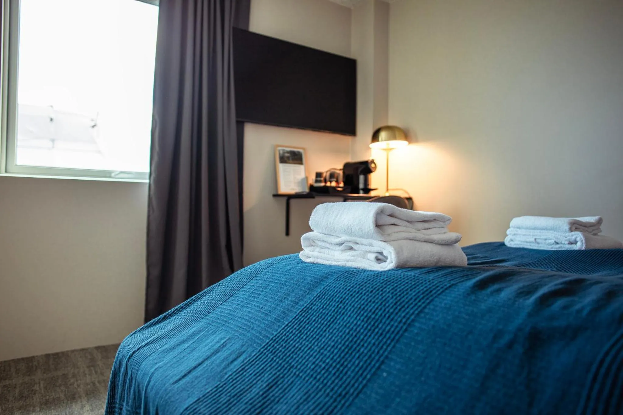 Bedroom, Bed in Hotel Djurhuus