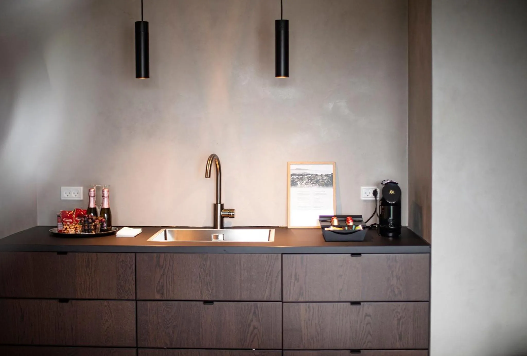 Kitchen or kitchenette in Hotel Djurhuus