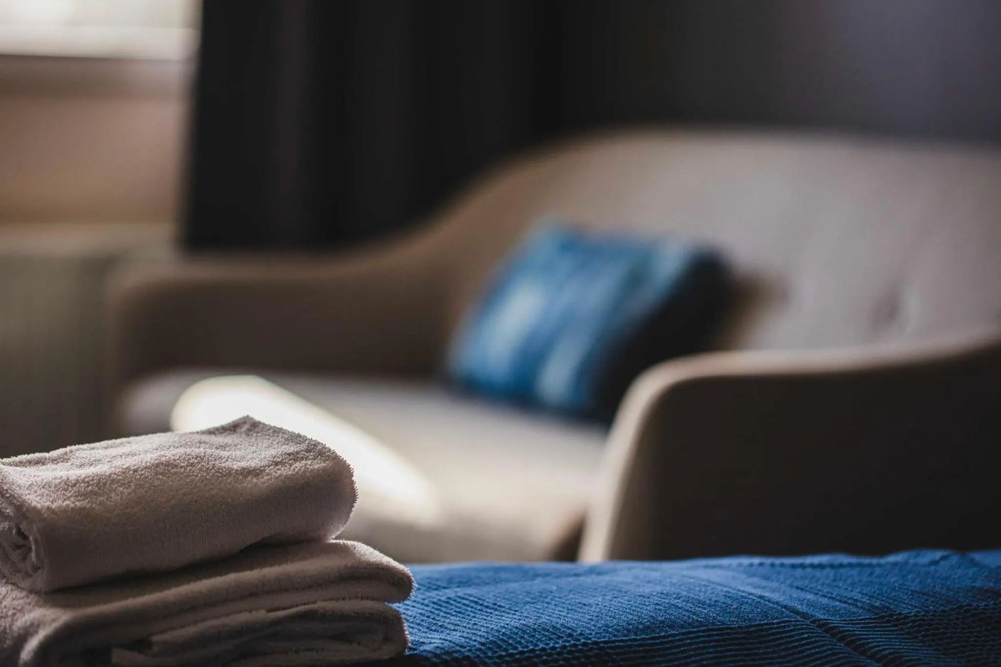 Bedroom, Bed in Hotel Djurhuus