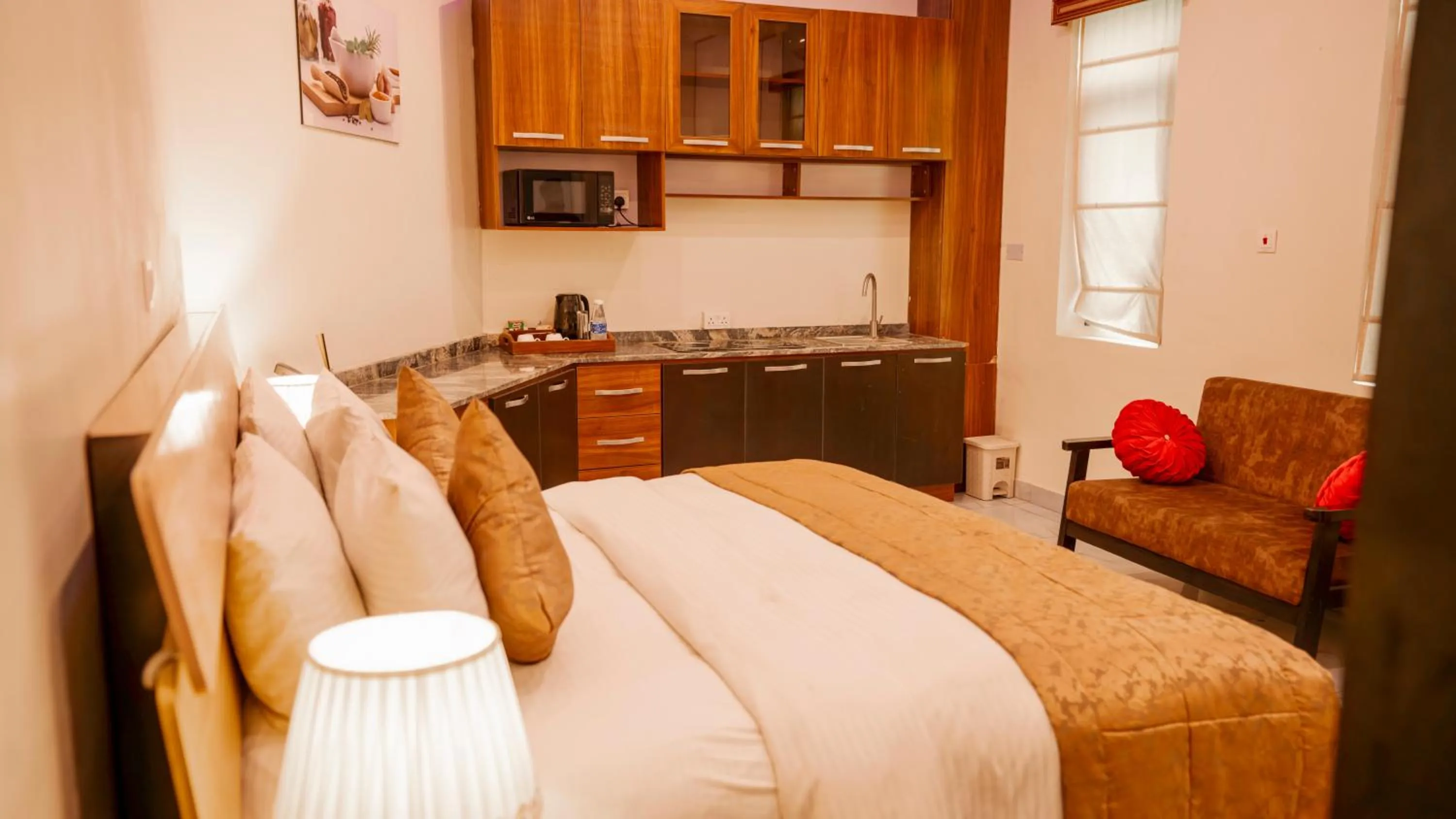 Bed in Providha Hotel & Suites