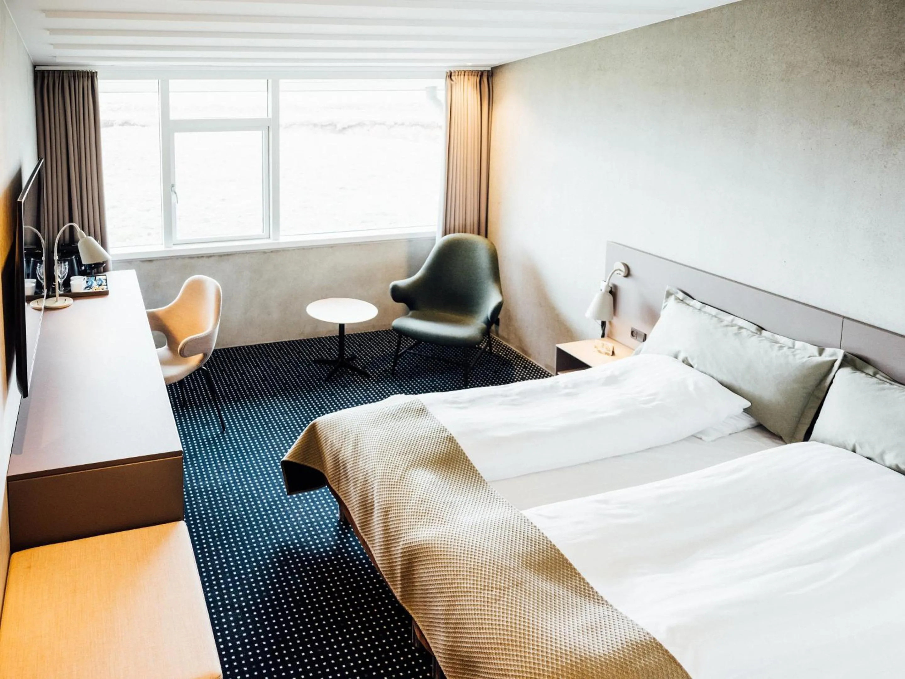Photo of the whole room, Bed in Hotel Føroyar