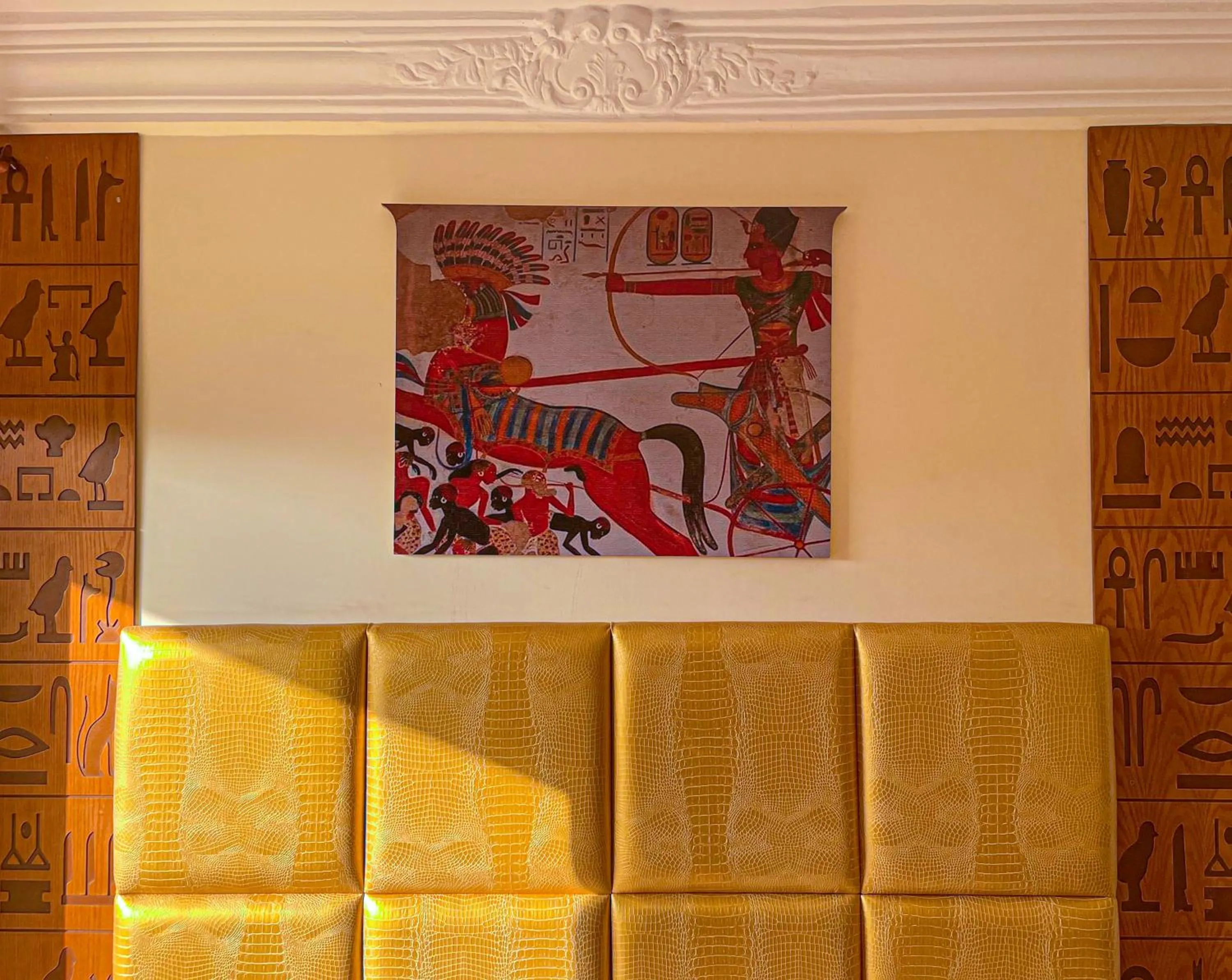 Decorative detail in Sphinx Golden Gate Pyramids