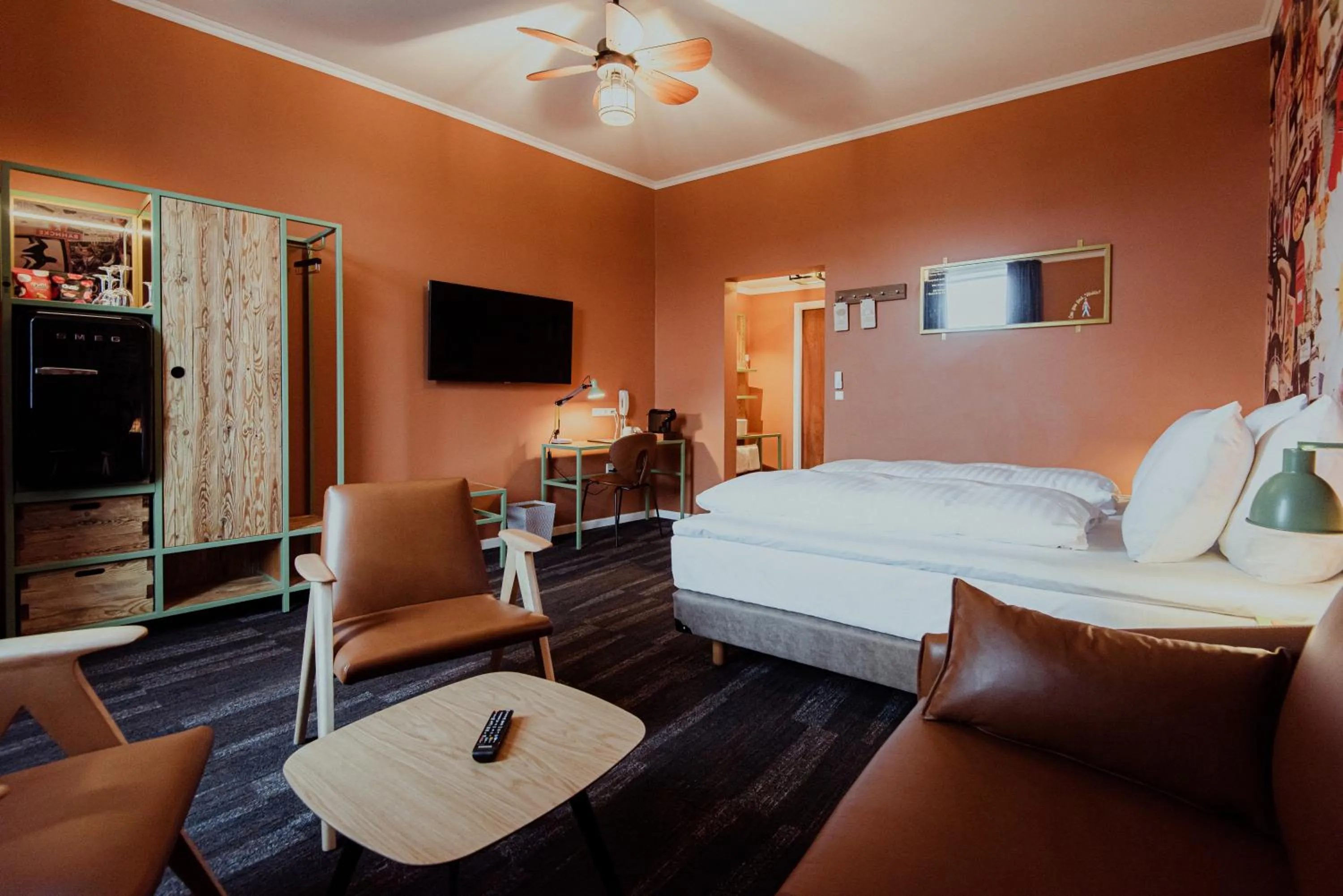 Bedroom, Bed in Hotel Hafnia