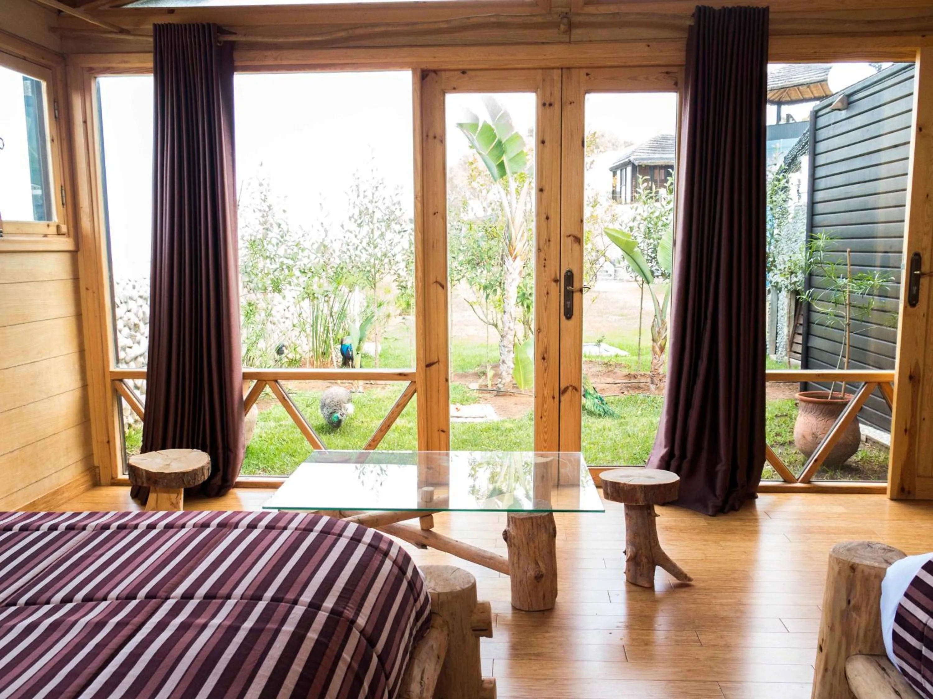 Patio, Bed in Chateau Eden El Rouh & Spa