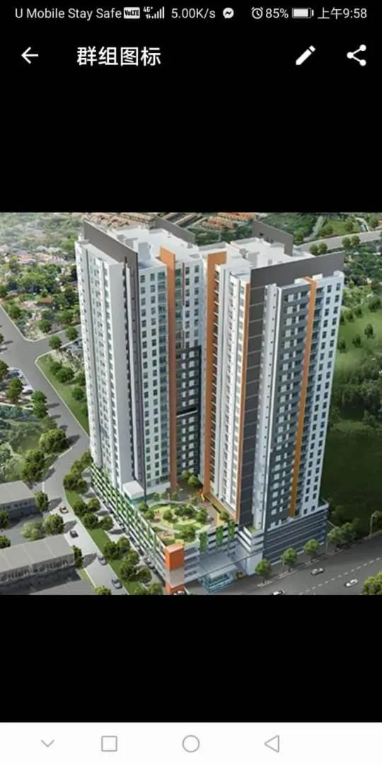 Property building in kakao homestay ipoh town 2parking 3room 10pax wifi