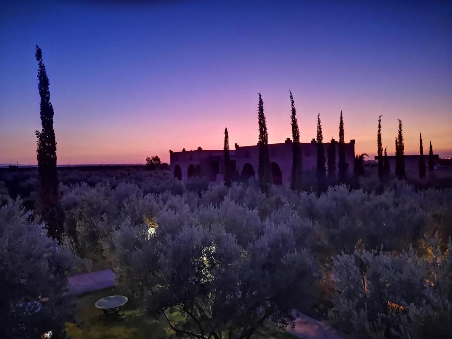 Sunset in Domaine de Tameslohte