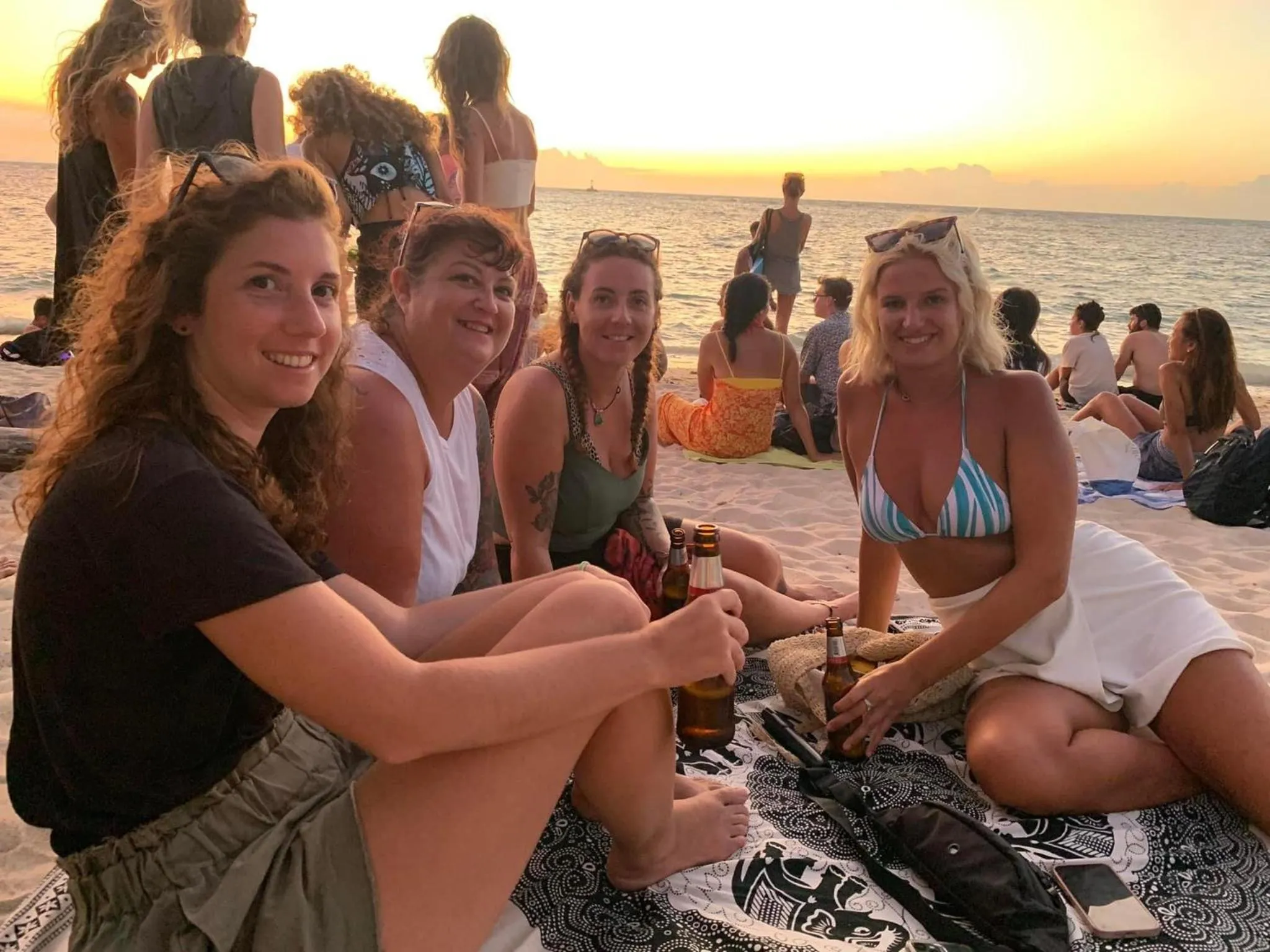 group of guests in The Black Sheep Hostel