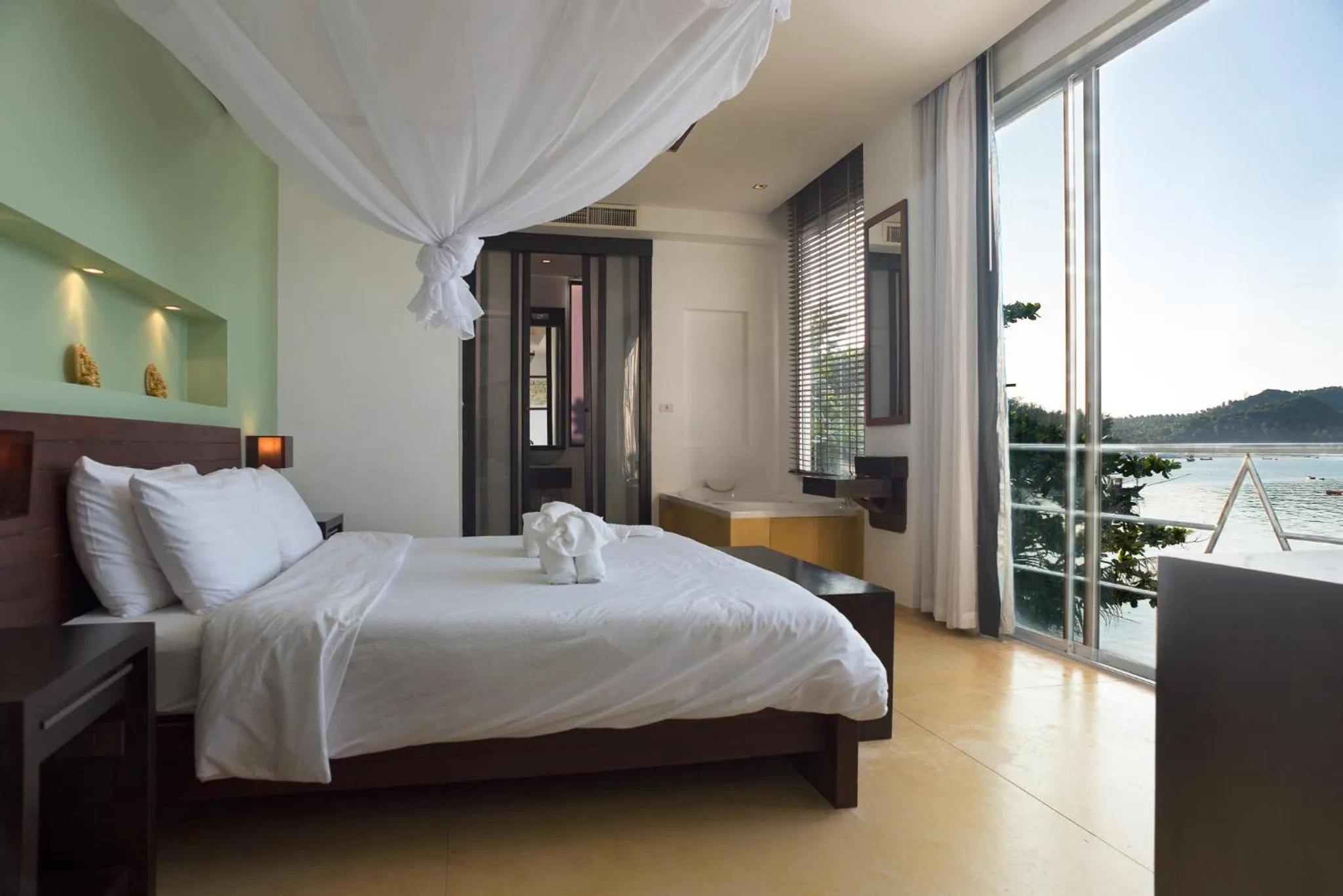 Bed in Mandalai Hotel