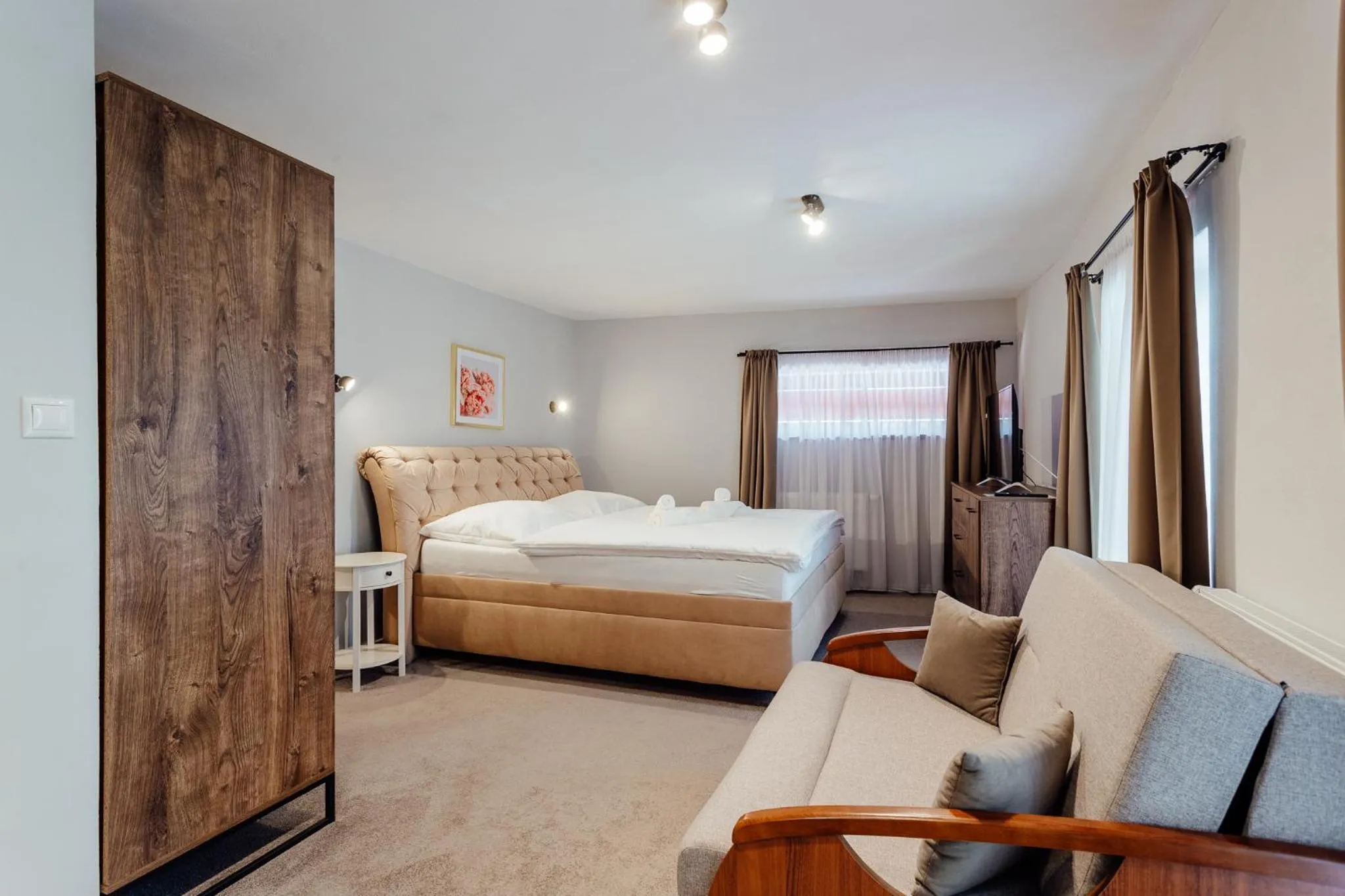 Photo of the whole room, Bed in Botanický dvor