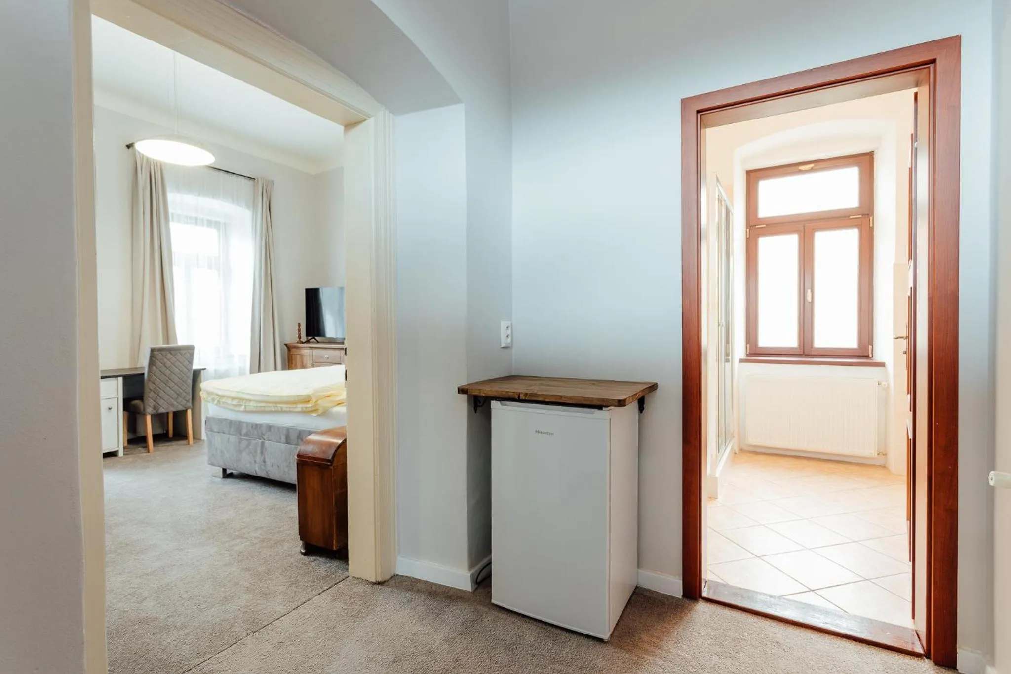 Photo of the whole room, Bed in Botanický dvor