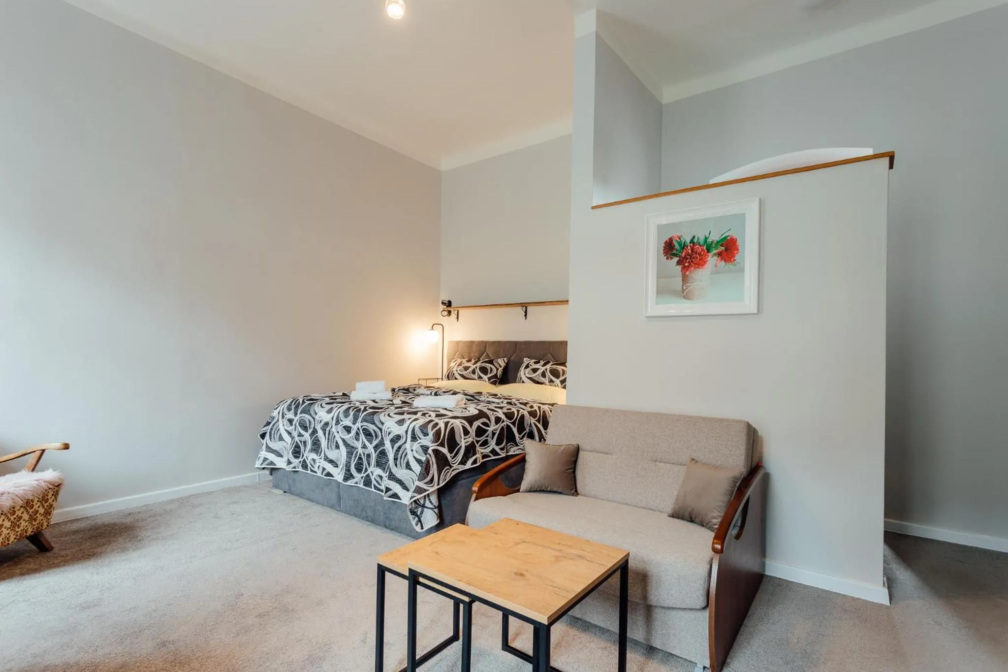 Photo of the whole room, Bed in Botanický dvor
