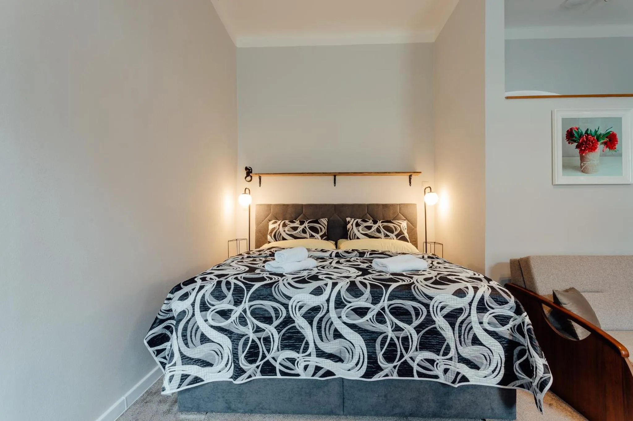 Photo of the whole room, Bed in Botanický dvor