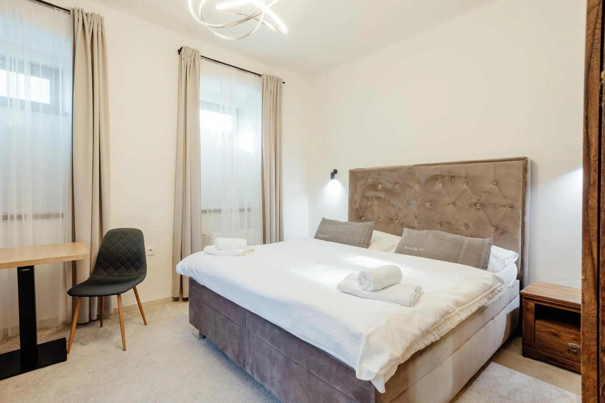 Photo of the whole room, Bed in Botanický dvor