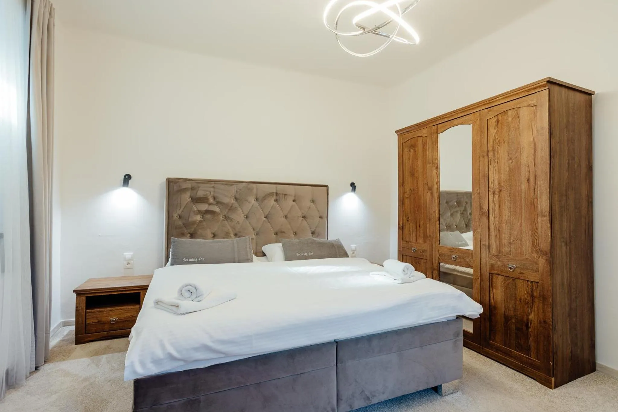 Photo of the whole room, Bed in Botanický dvor