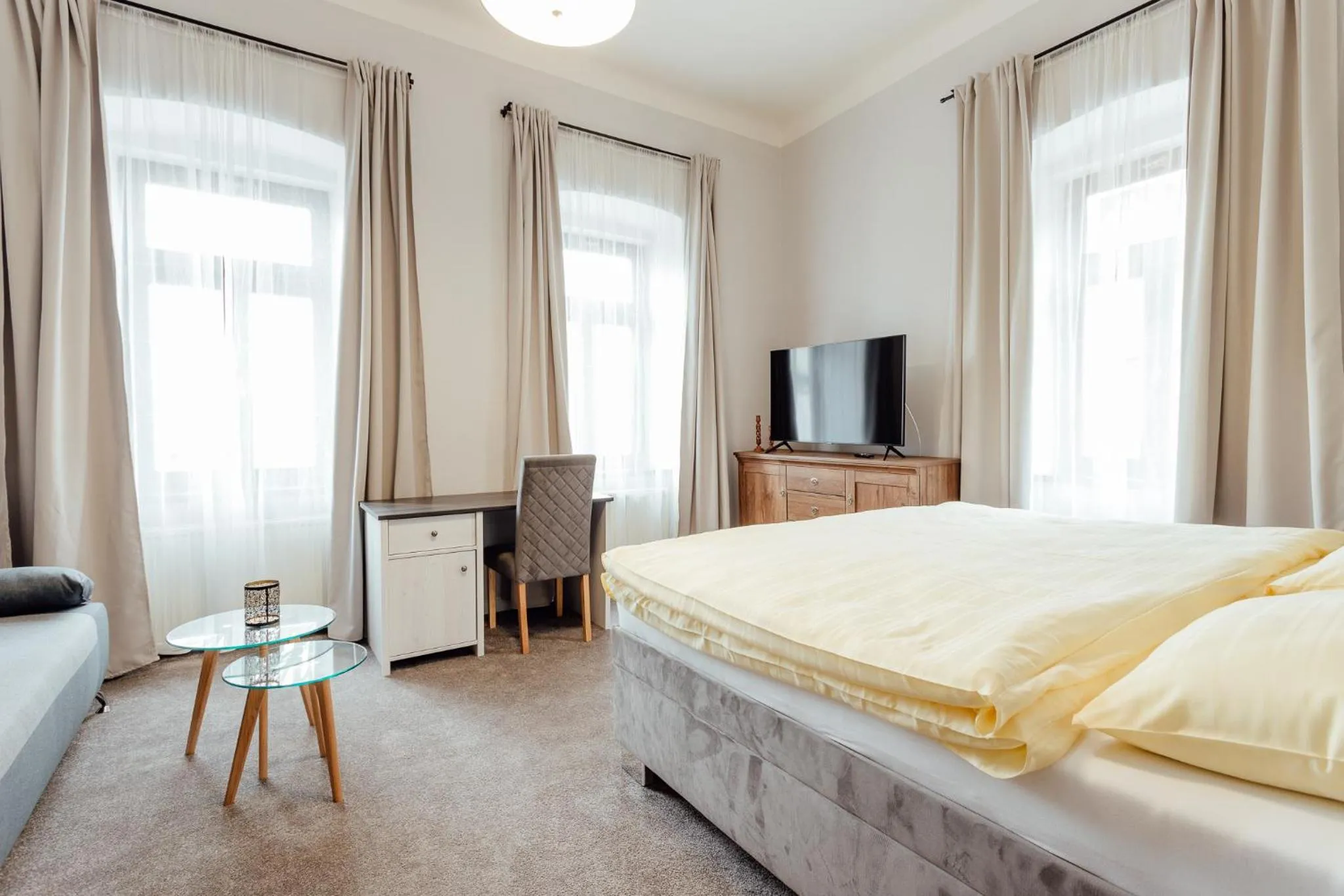 Photo of the whole room, Bed in Botanický dvor