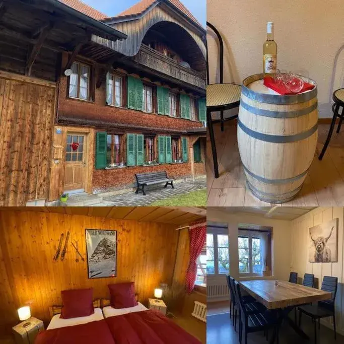 Wohnen mit Blick auf Eiger - ehemaliges Bauernhaus - 2 Schlafzimmer Wohnen mit Blick auf Eiger - ehemaliges Bauernhaus - 2 Schlafzimmer