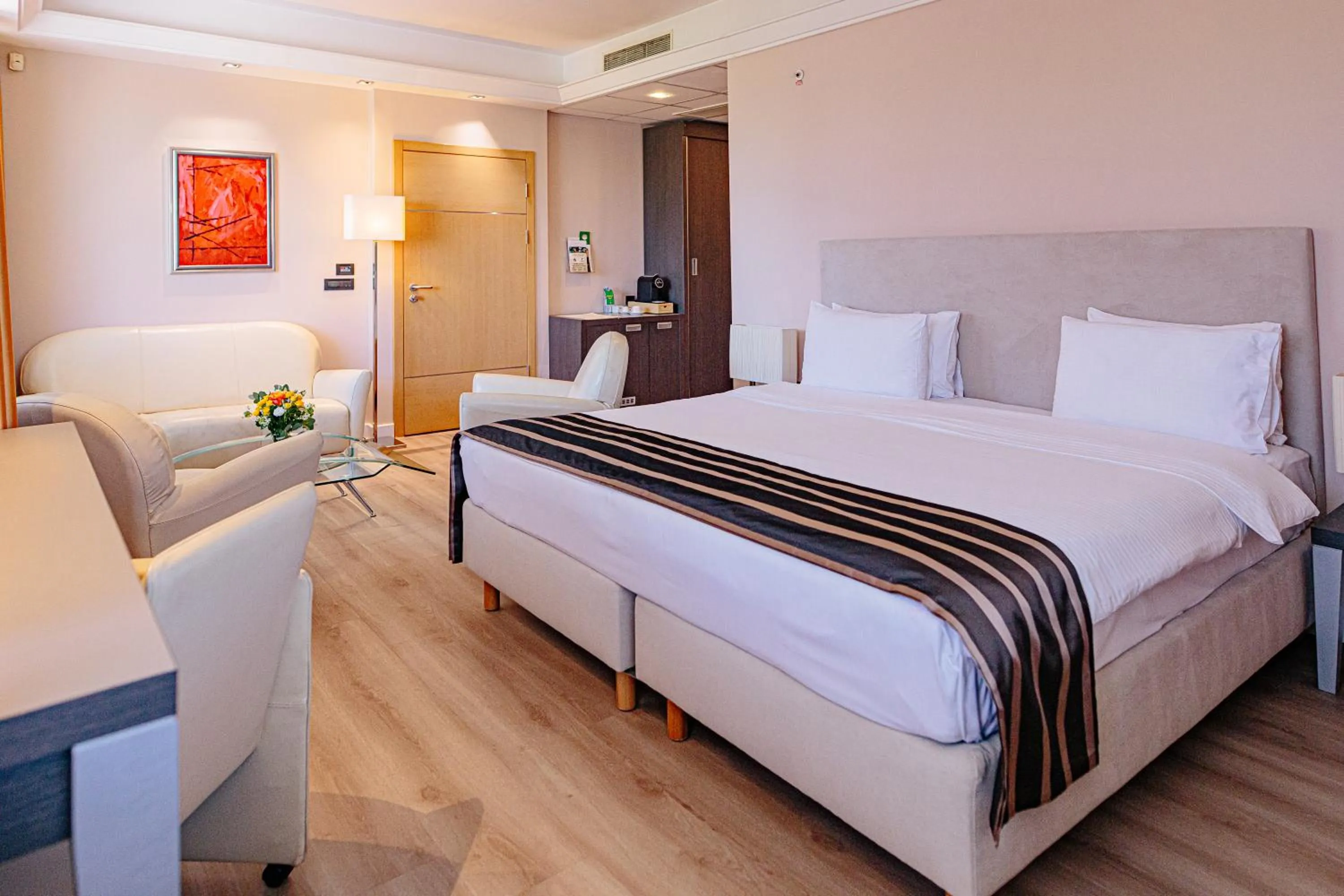 Bed in Holiday Inn Belgrade, an IHG Hotel