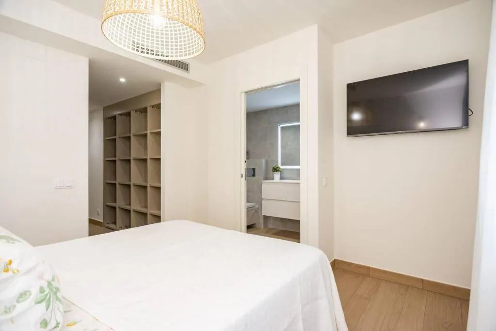 Bed in Gran piso en Puerto deportivo Marina Palamós IDEAL FAMILIAS