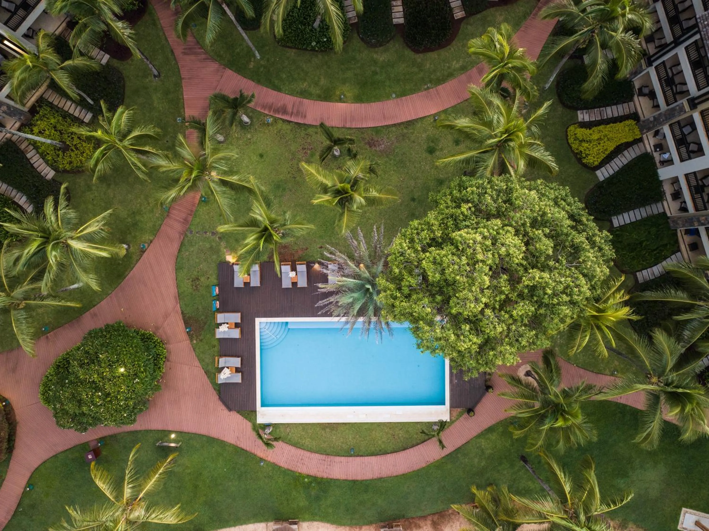 Swimming pool in InterContinental Mauritius Resort Balaclava Fort by IHG