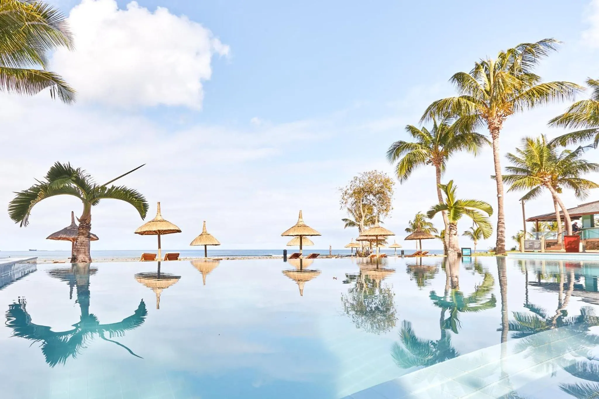 Swimming pool in InterContinental Mauritius Resort Balaclava Fort by IHG