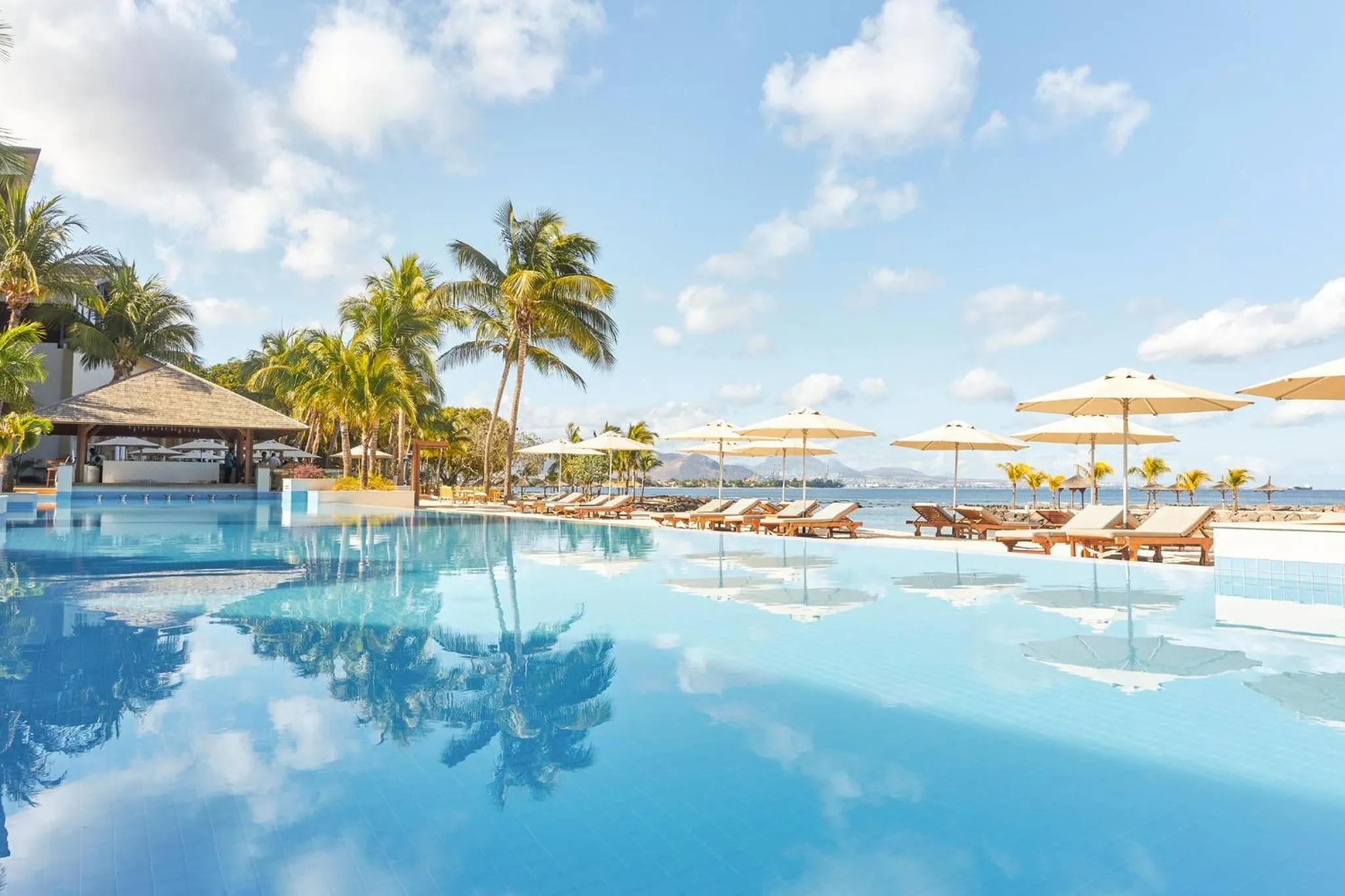 Swimming pool in InterContinental Mauritius Resort Balaclava Fort by IHG