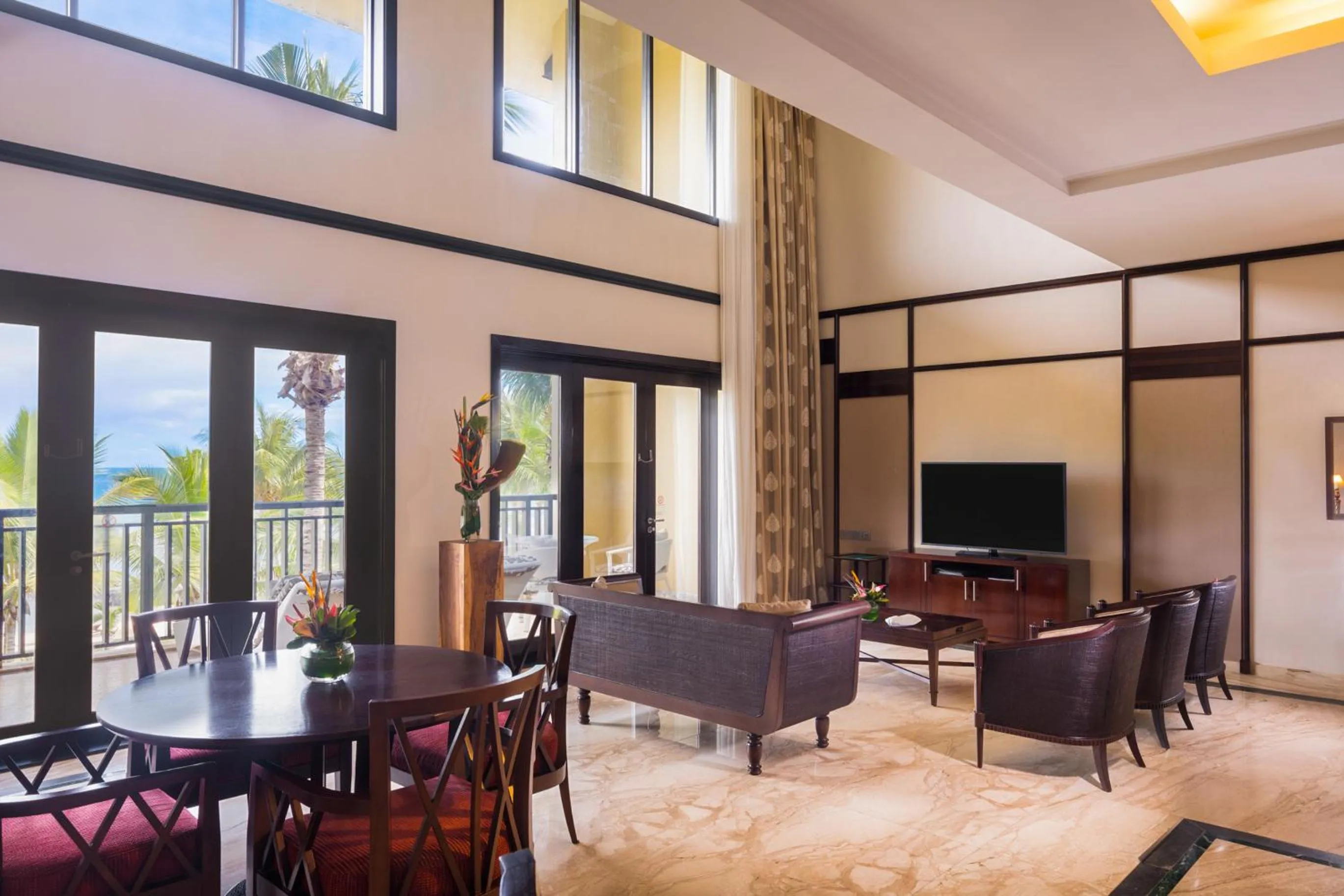 Living room in InterContinental Mauritius Resort Balaclava Fort by IHG