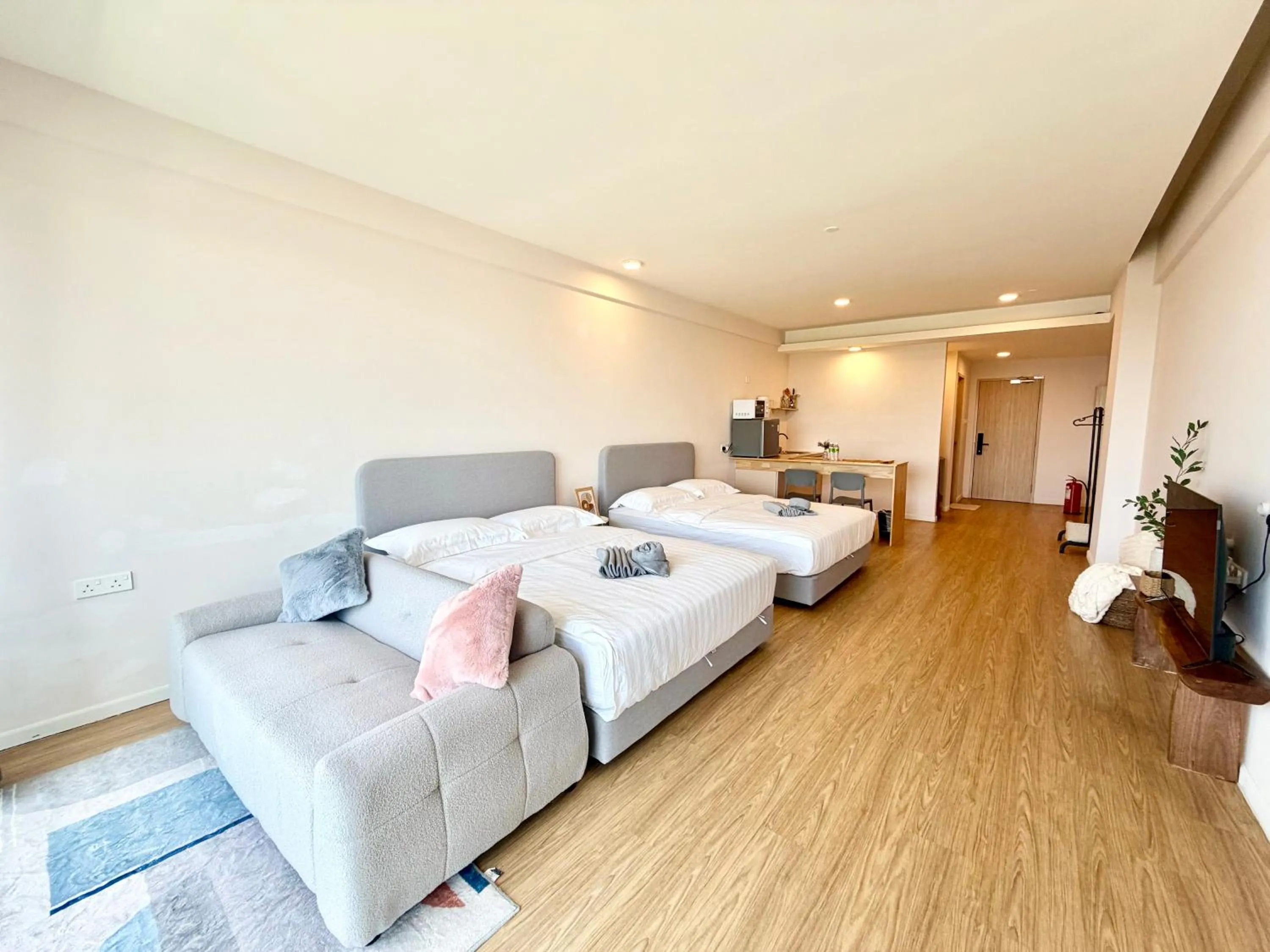 Bedroom, Bed in Deco Home @ Aru Suites