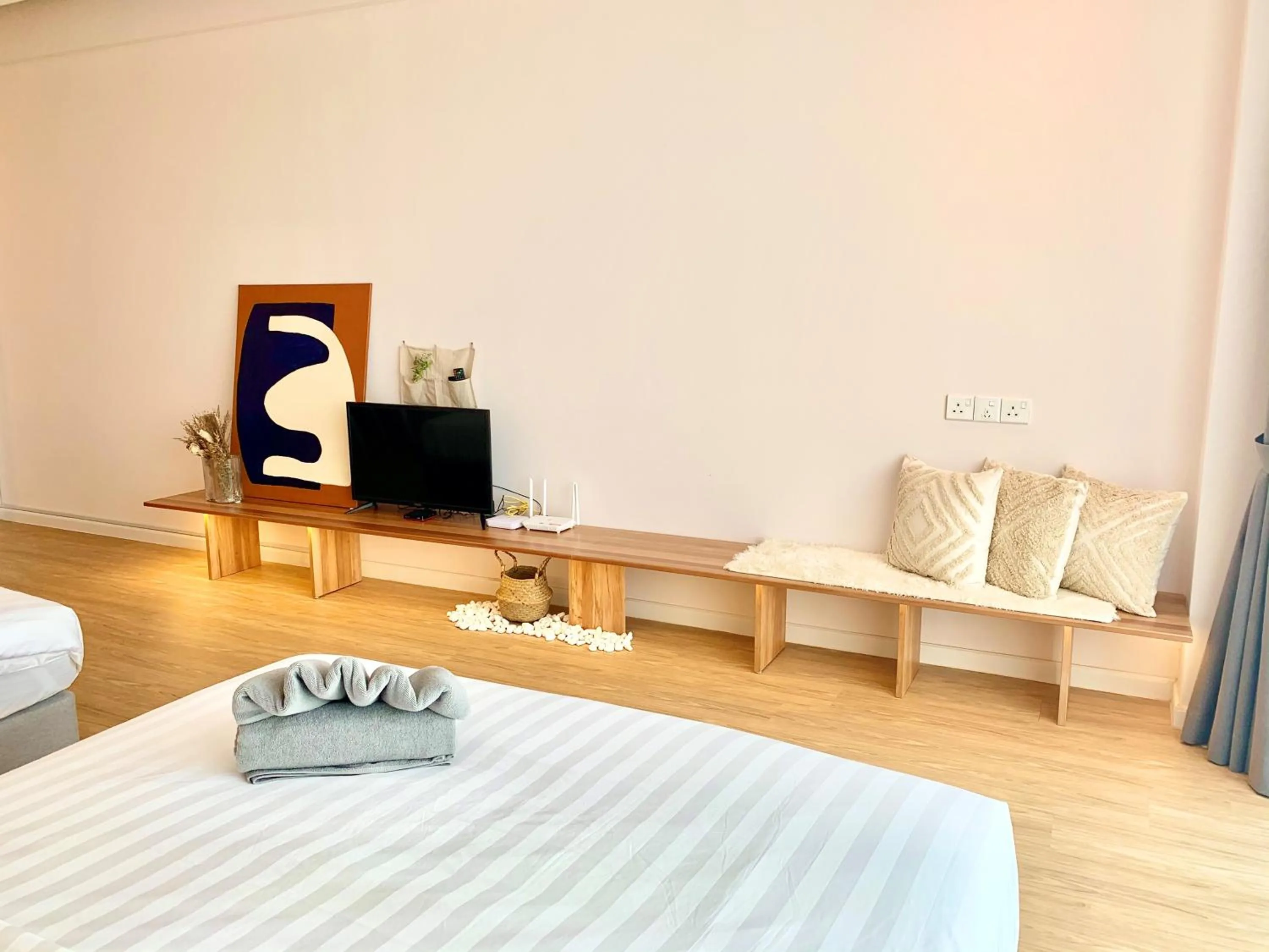 Bedroom, Bed in Deco Home @ Aru Suites