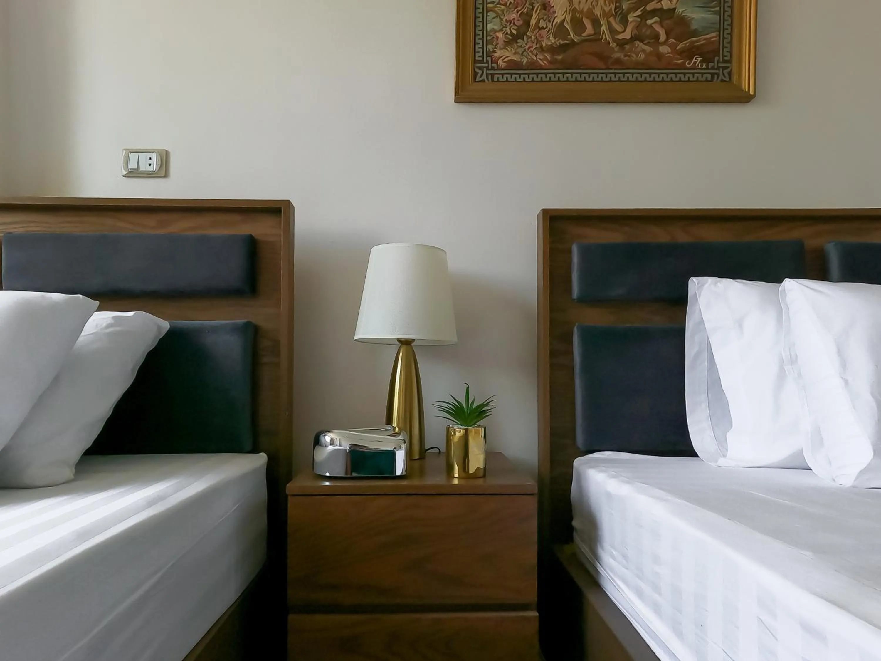 Bed in Crowne Pyramids View inn