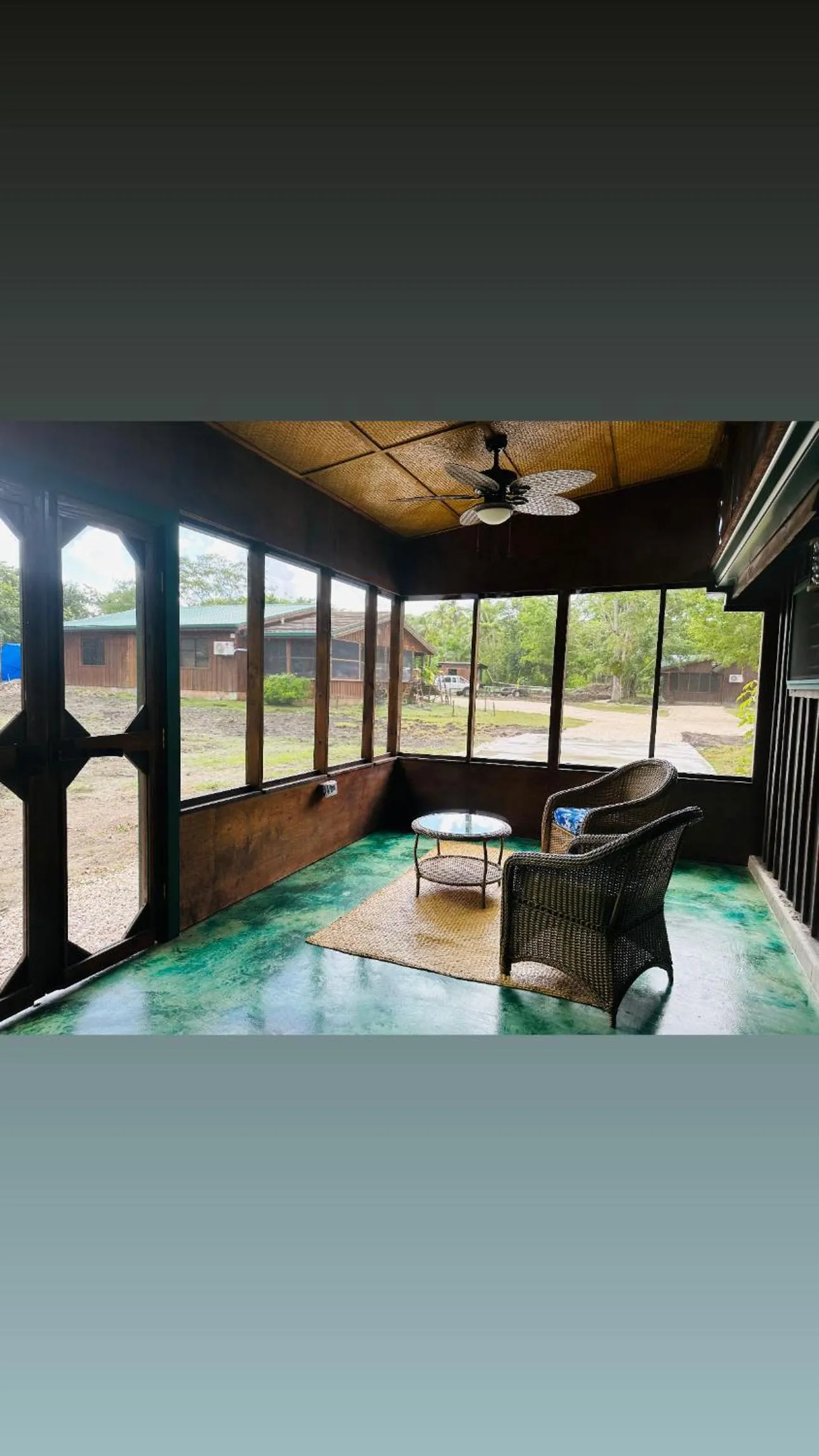 Patio in Howler Landing Vacation Rental