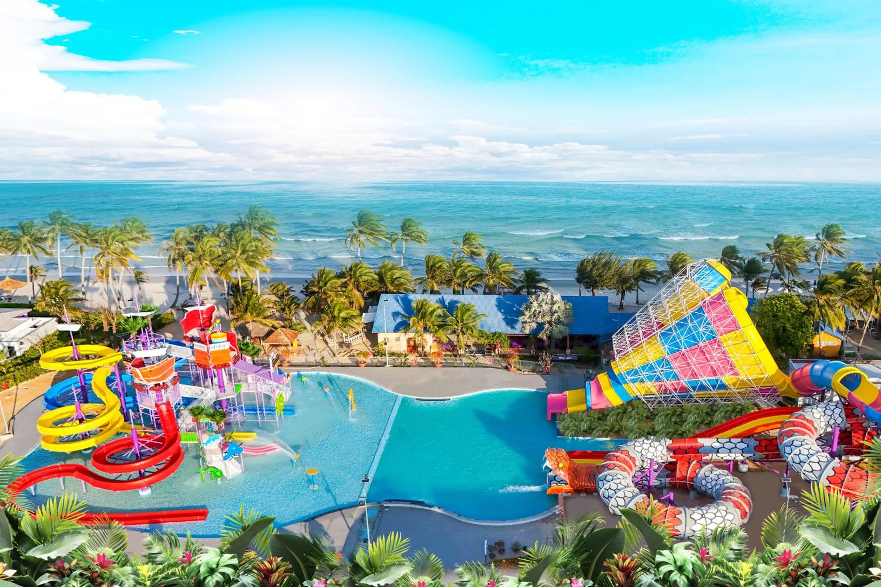 Aqua park in TTC Van Phong Bay Resort - Himalaya Sauna & Steam Retreat Included