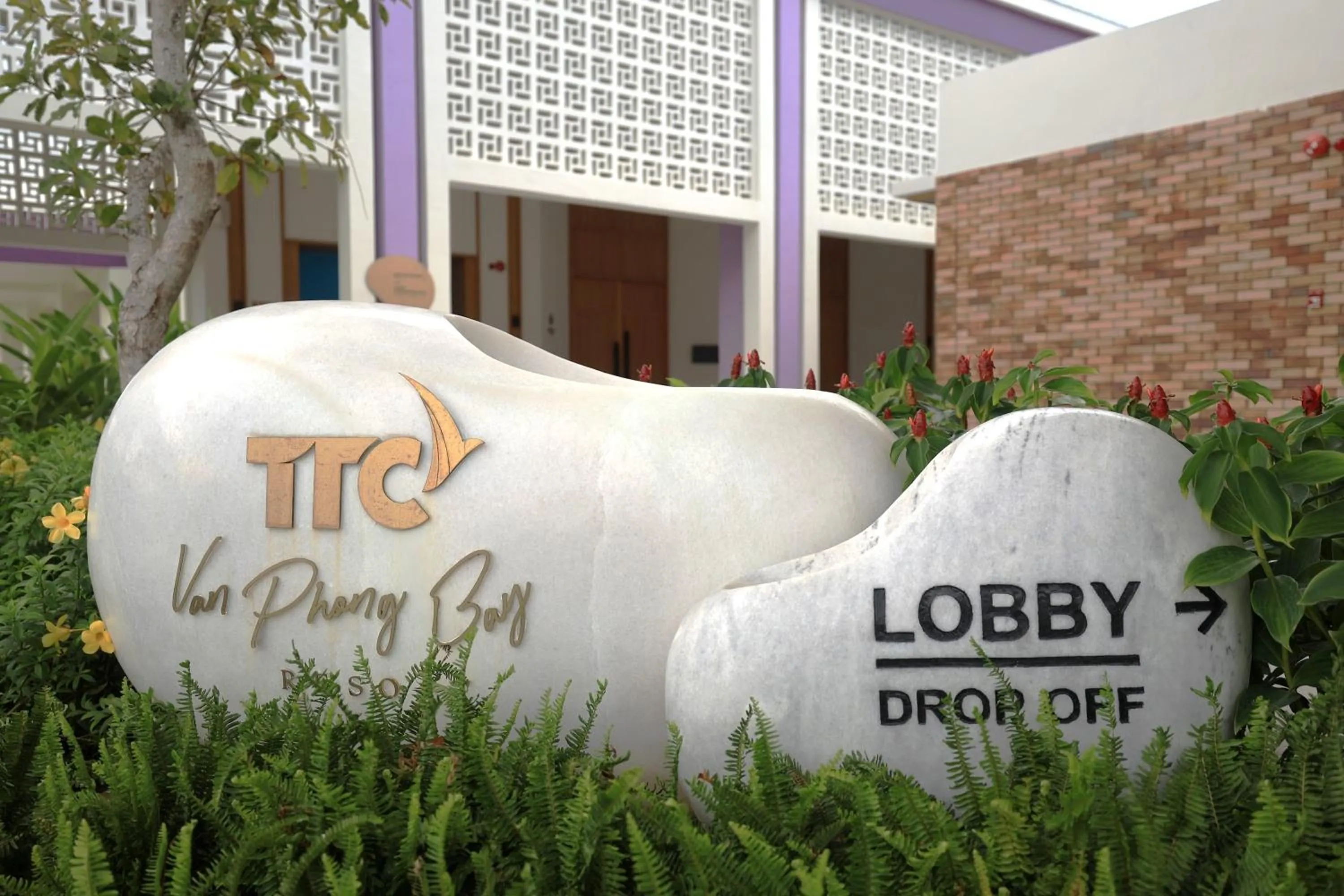 Facade/entrance in TTC Van Phong Bay Resort - Himalaya Sauna & Steam Retreat Included