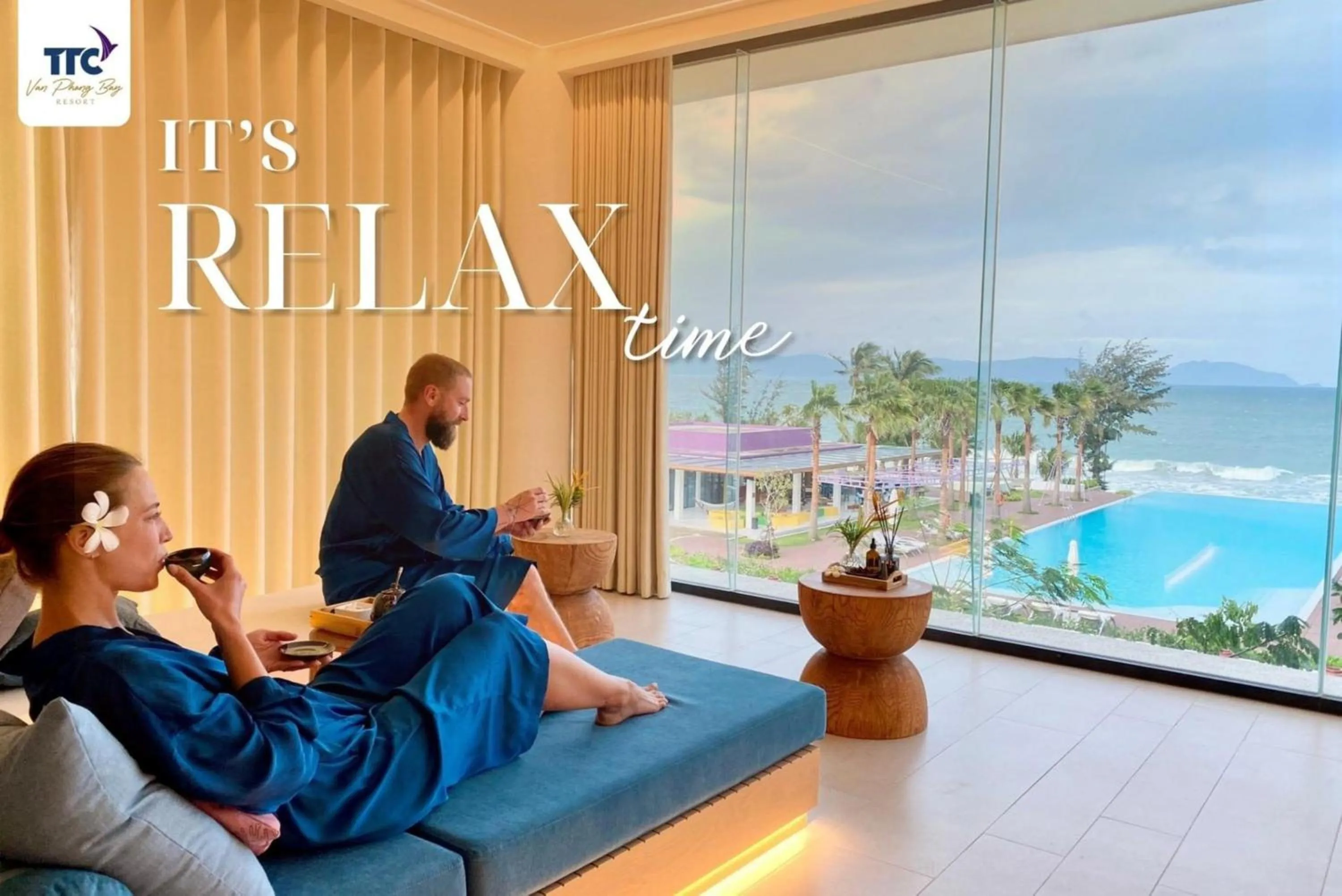 Spa and wellness centre/facilities in TTC Van Phong Bay Resort - Himalaya Sauna & Steam Retreat Included