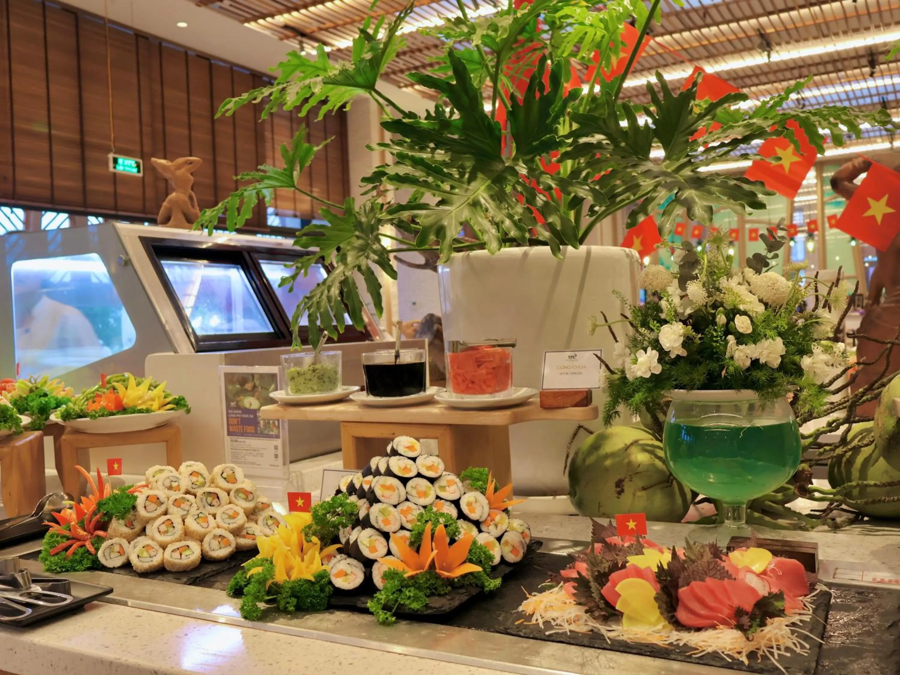 Food and drinks in TTC Van Phong Bay Resort - Himalaya Sauna & Steam Retreat Included
