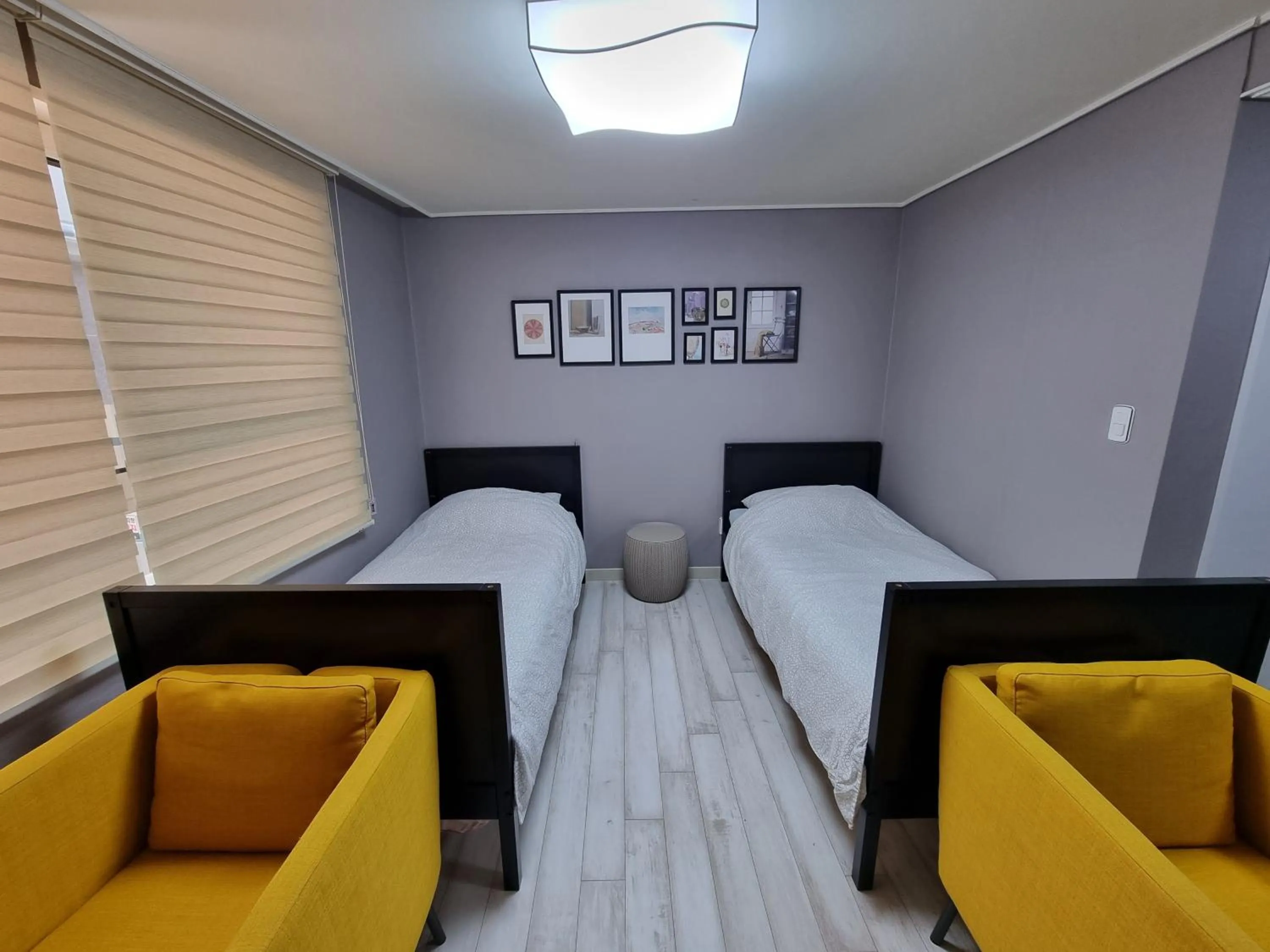 Bed in Bluehum Guest house