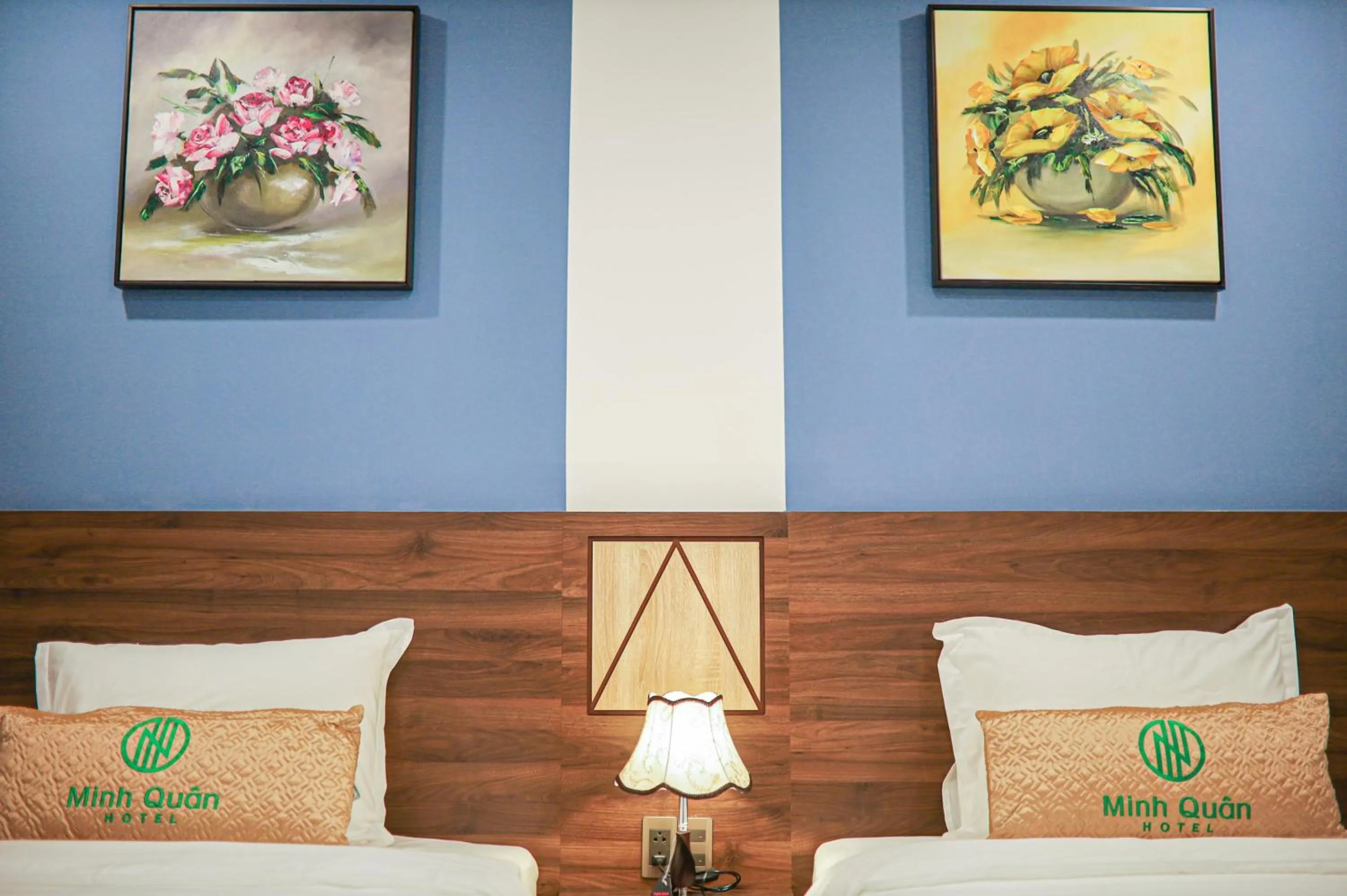 Decorative detail, Bed in Minh Quan Hotel - Da Nang Center By HOS