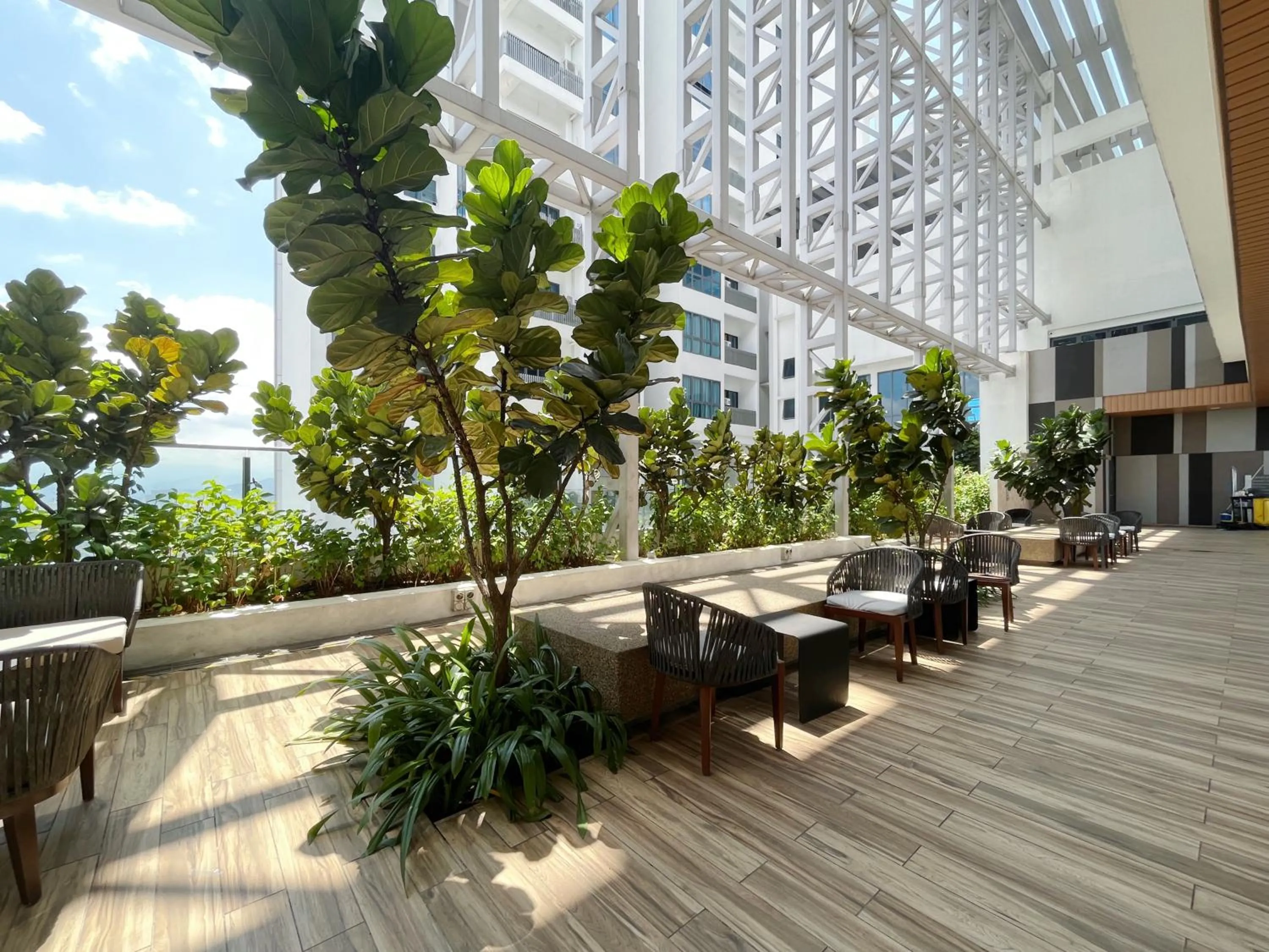 Garden view in The Colony By Infinitum By Awesomestay