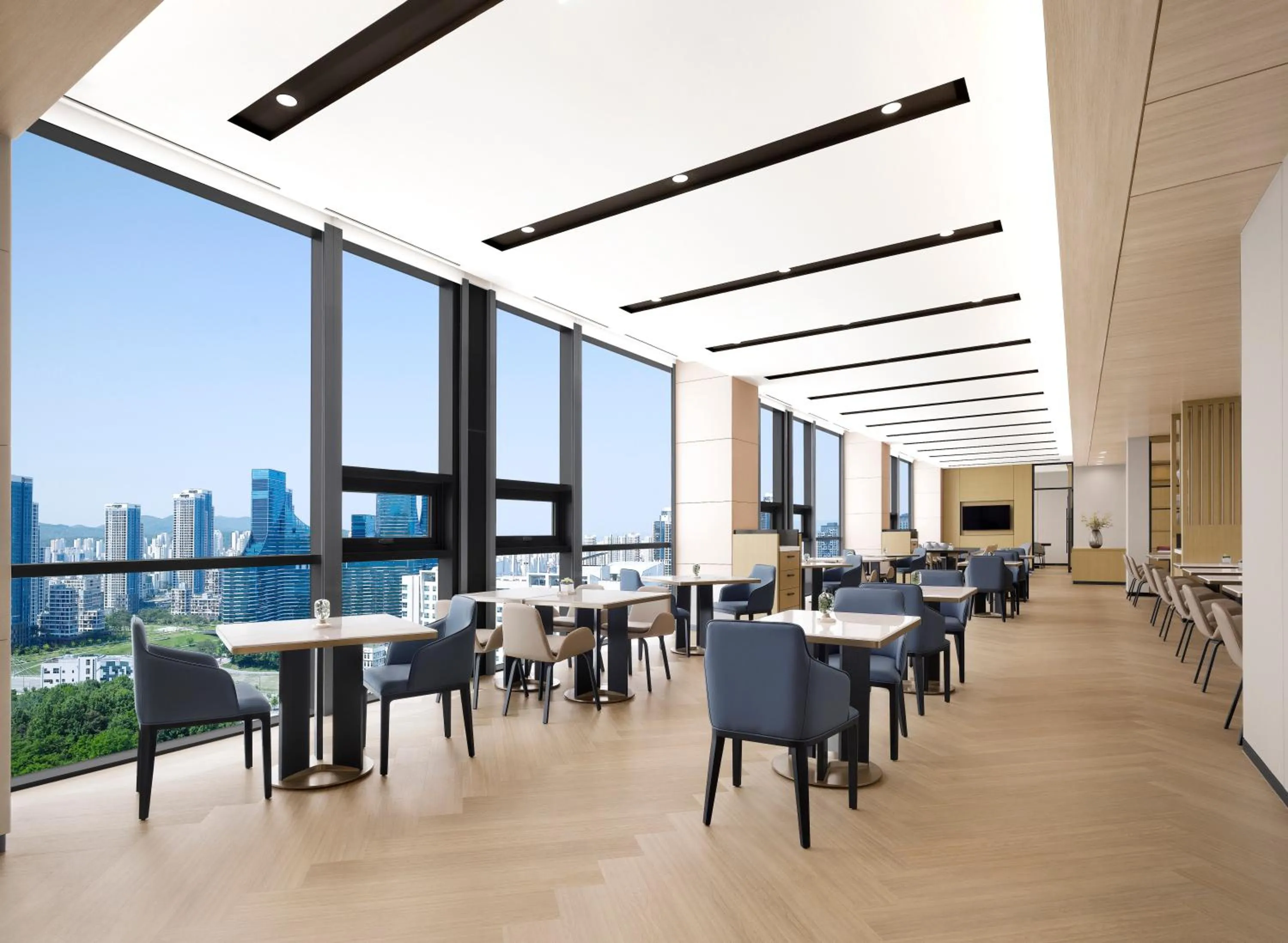 Communal lounge/ TV room in Courtyard by Marriott Sejong